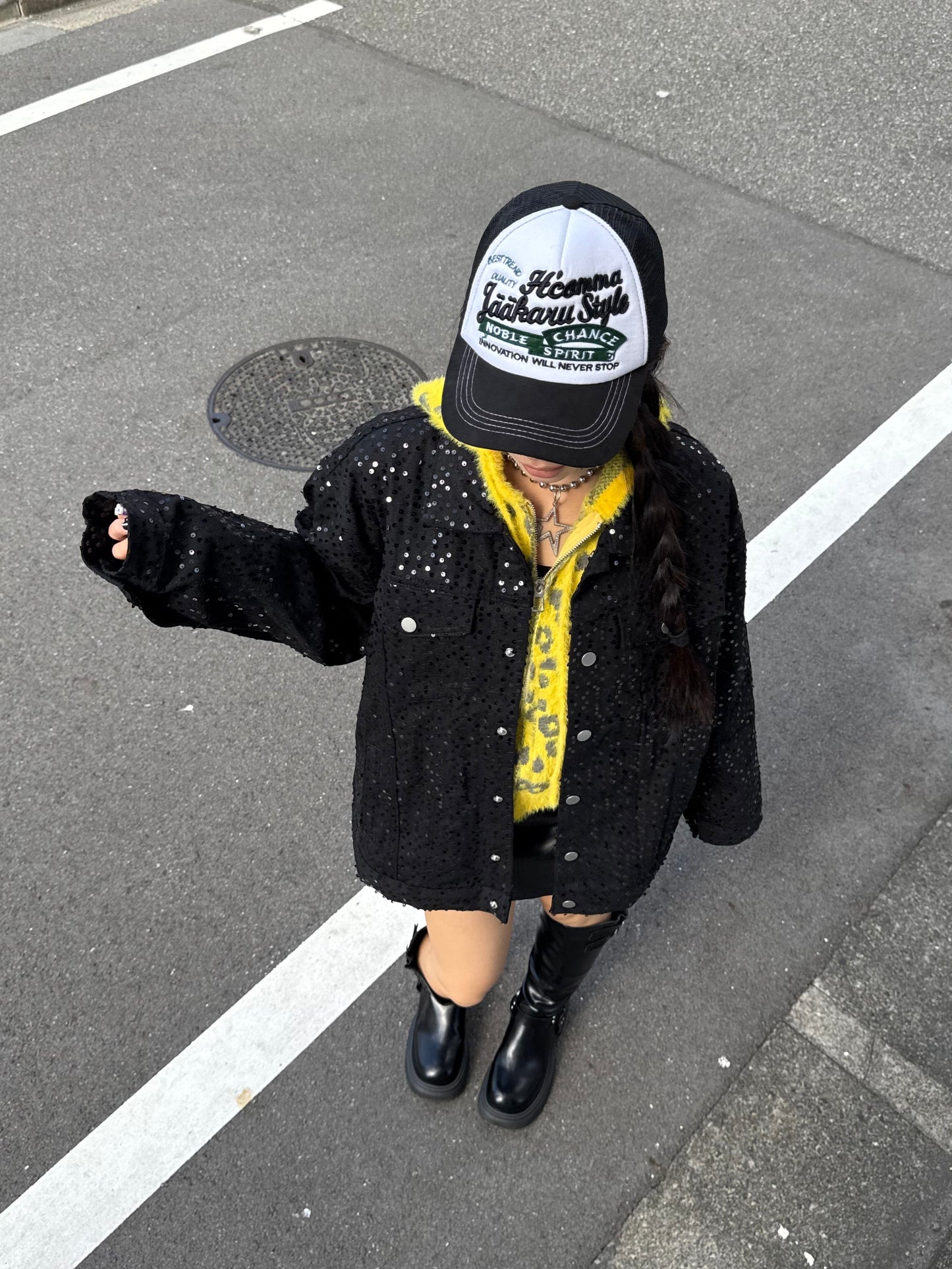 スパンコールデニムジャケット DPB86146