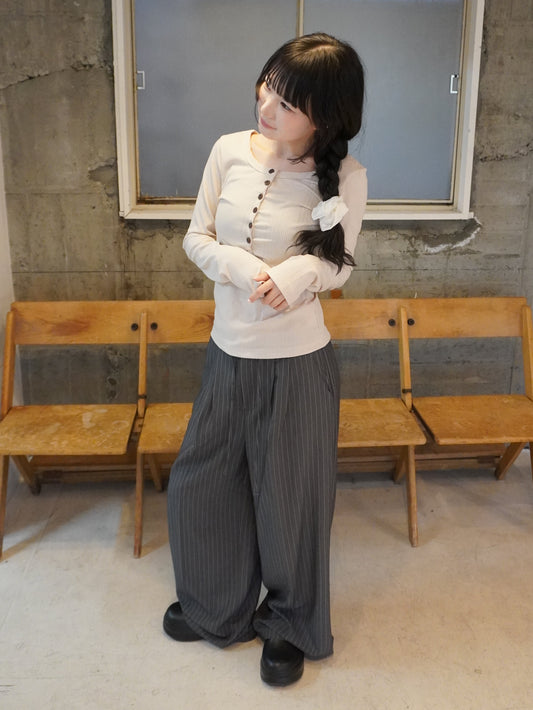 【即納】ウエストリボンストライプパンツ DPB85408S