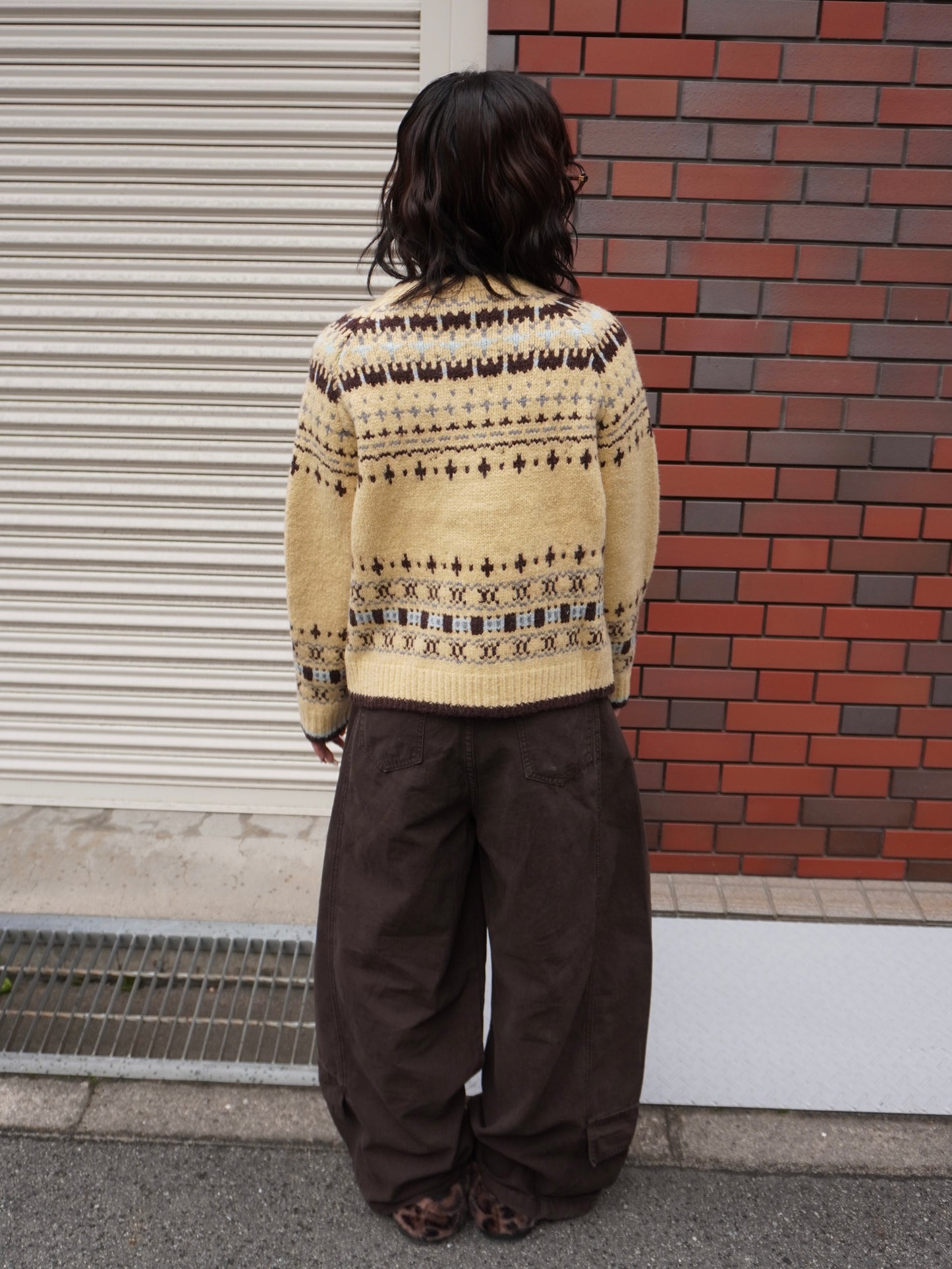 ロワーポケットブラウンカーブパンツ DPB85393