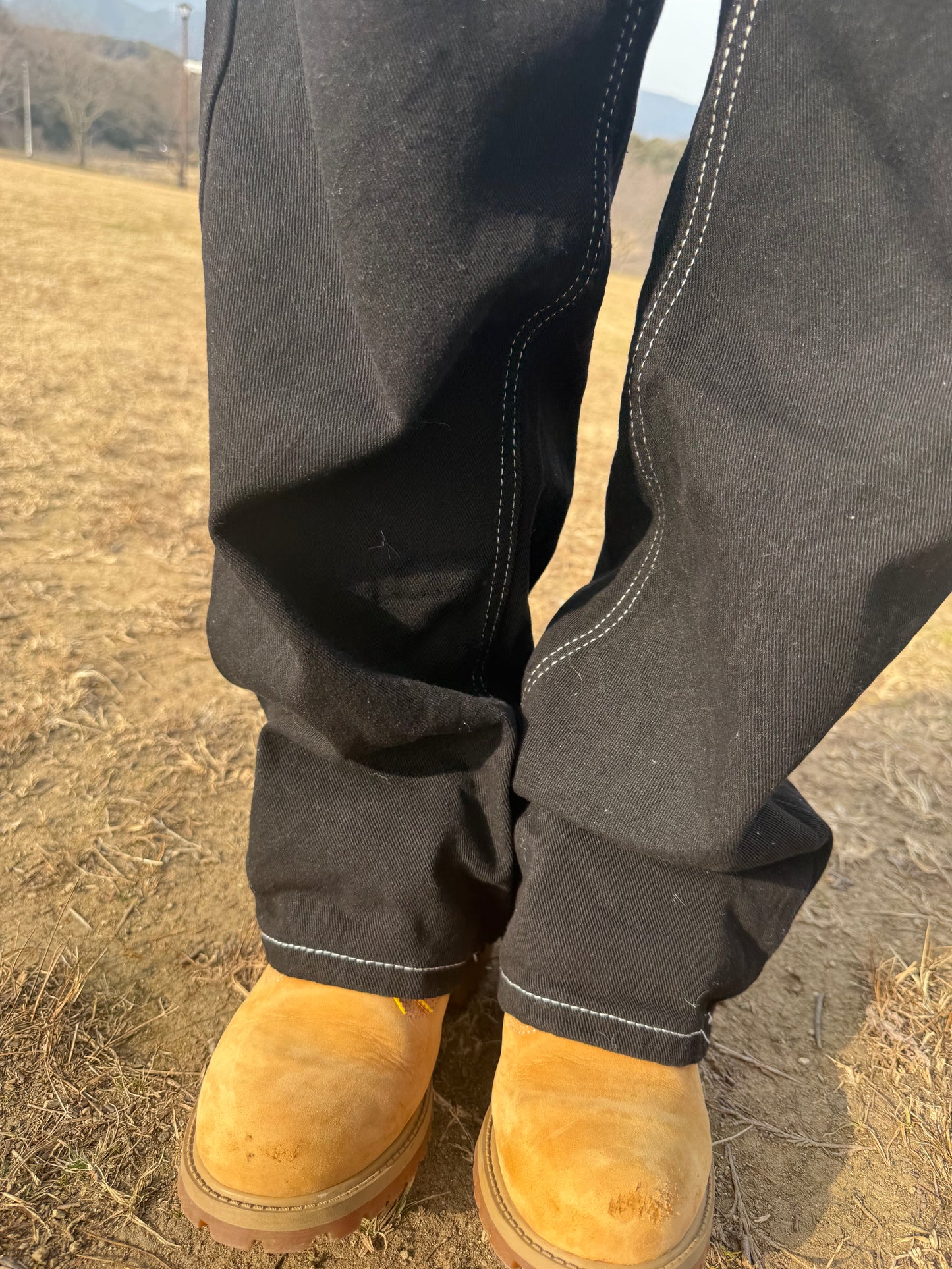 ブラックデニムサロペット DPB73568