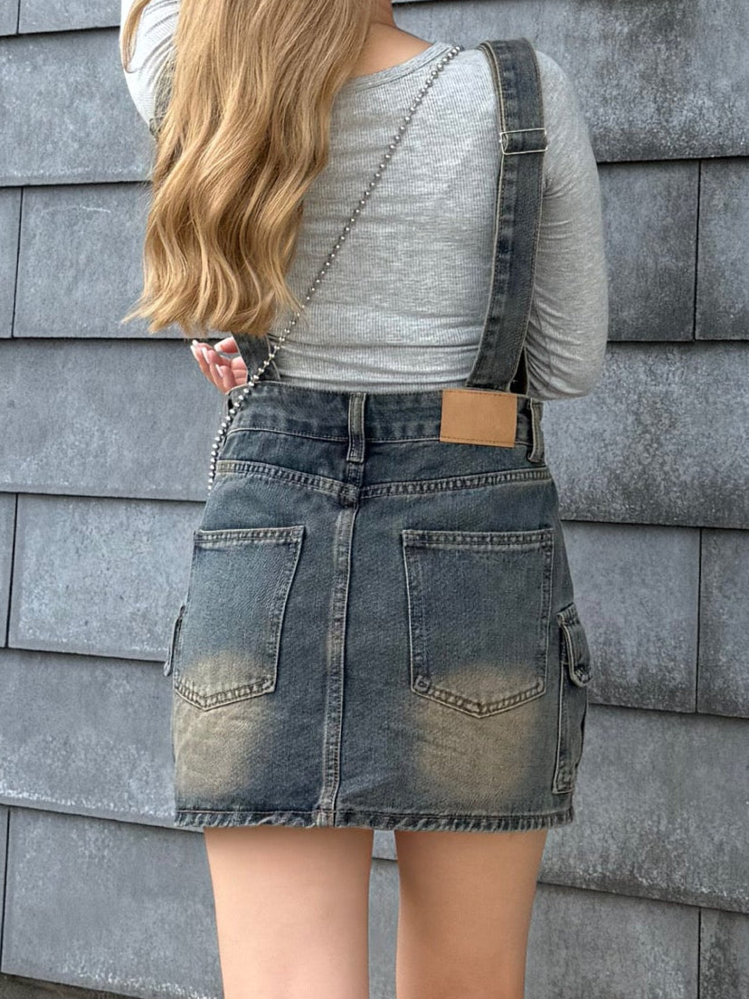 デニムミニサロペット DPB73502