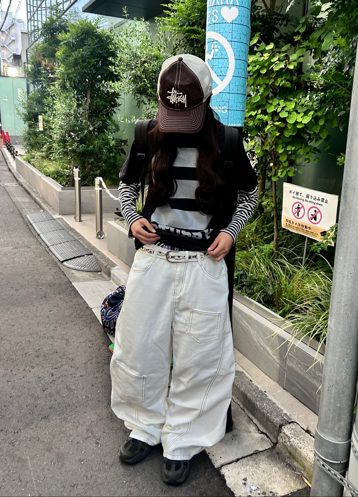 ステッチホワイトバルーンパンツ DPB92005