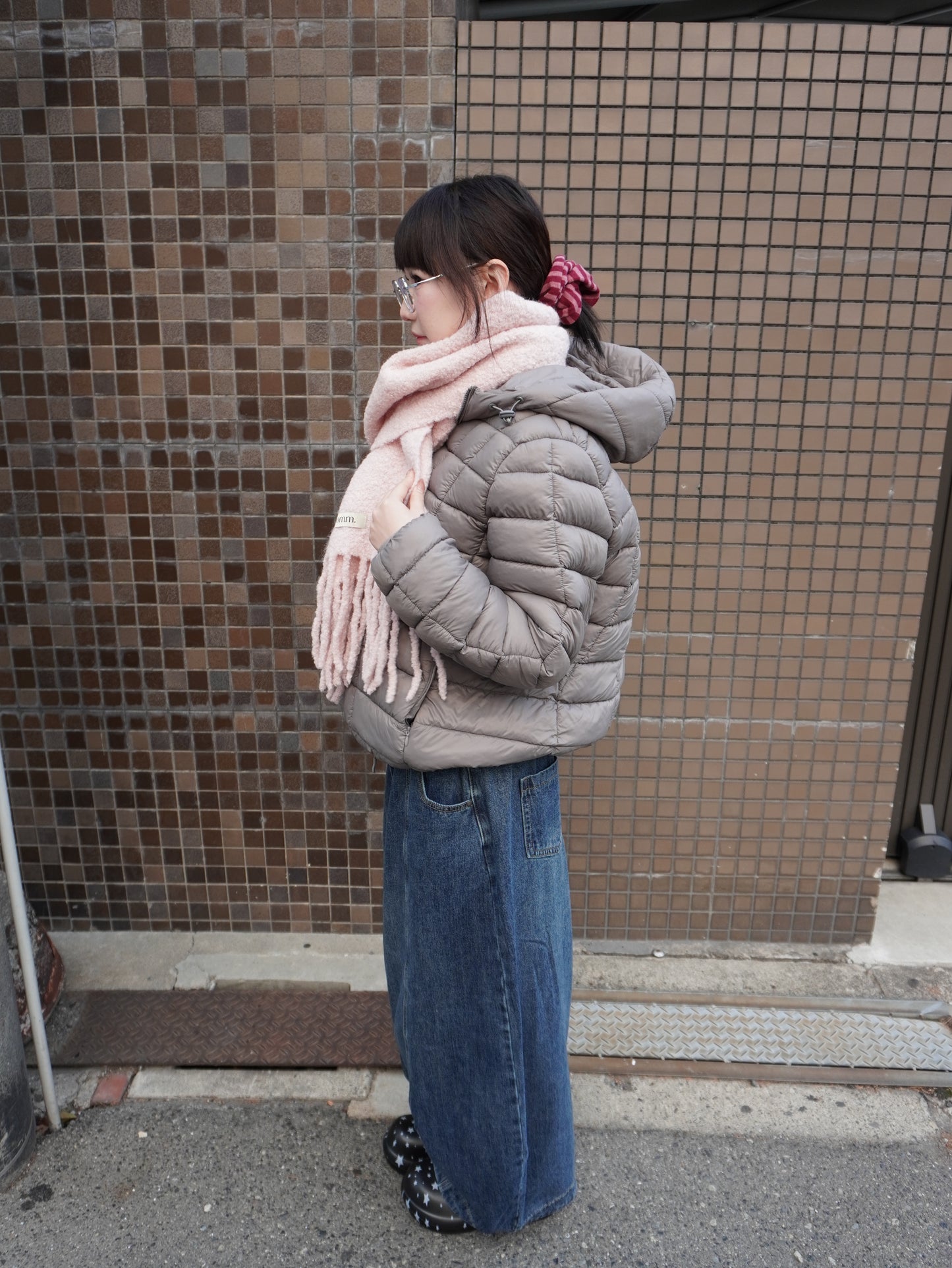 ブークレットフリンジマフラー DPB85365