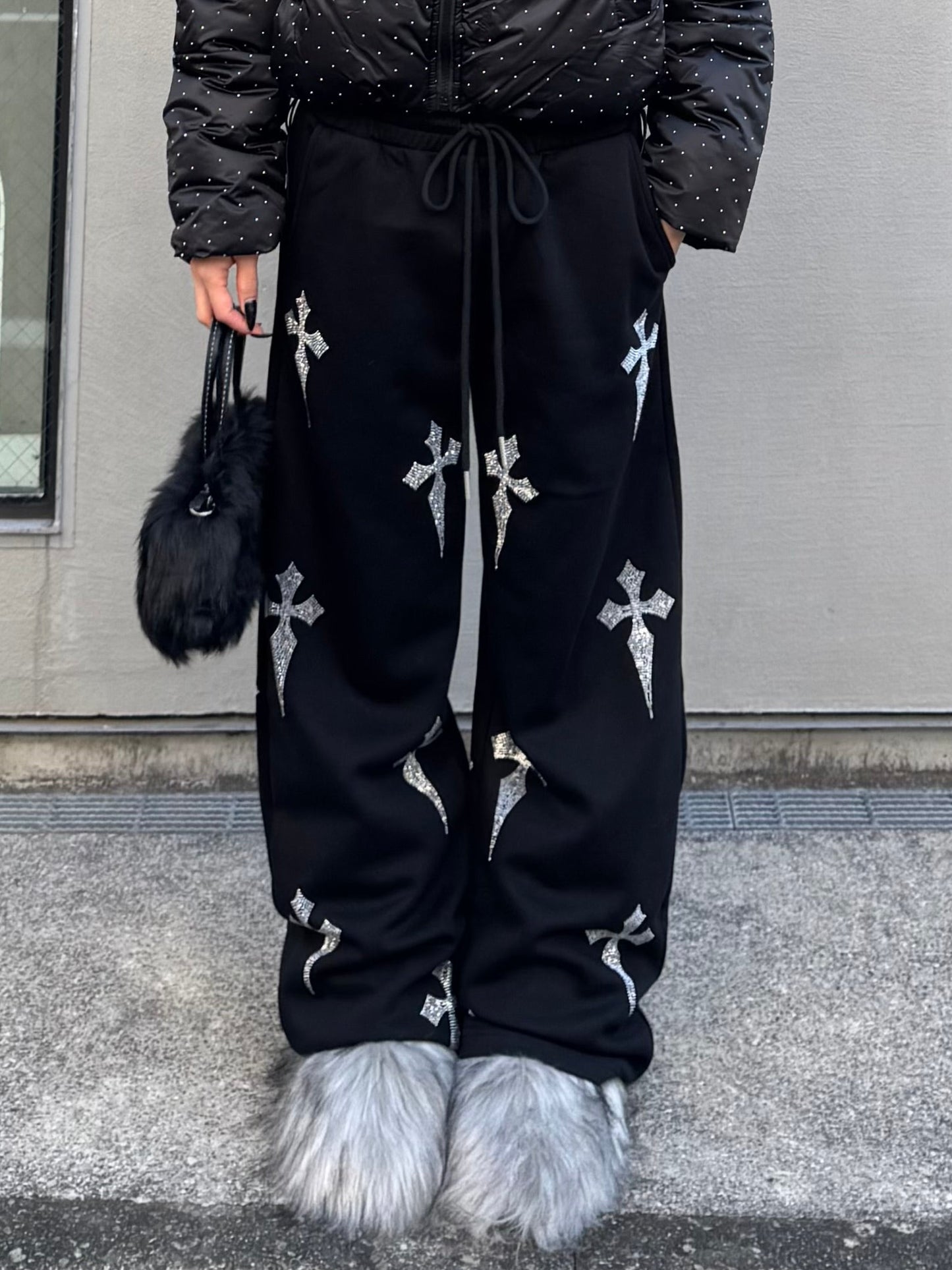 クロスラメスウェットパンツ DPB86167