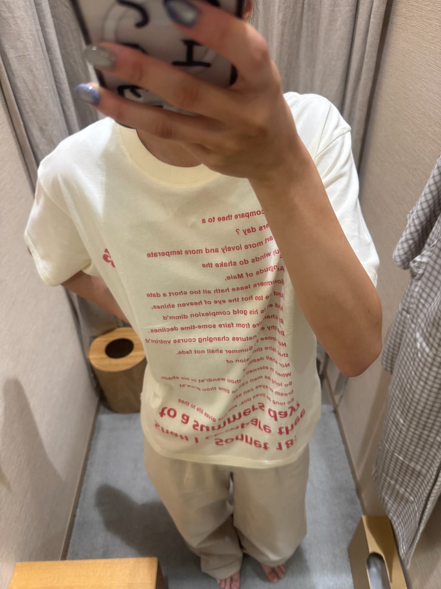 オーバーレタリングTシャツ DPC07047
