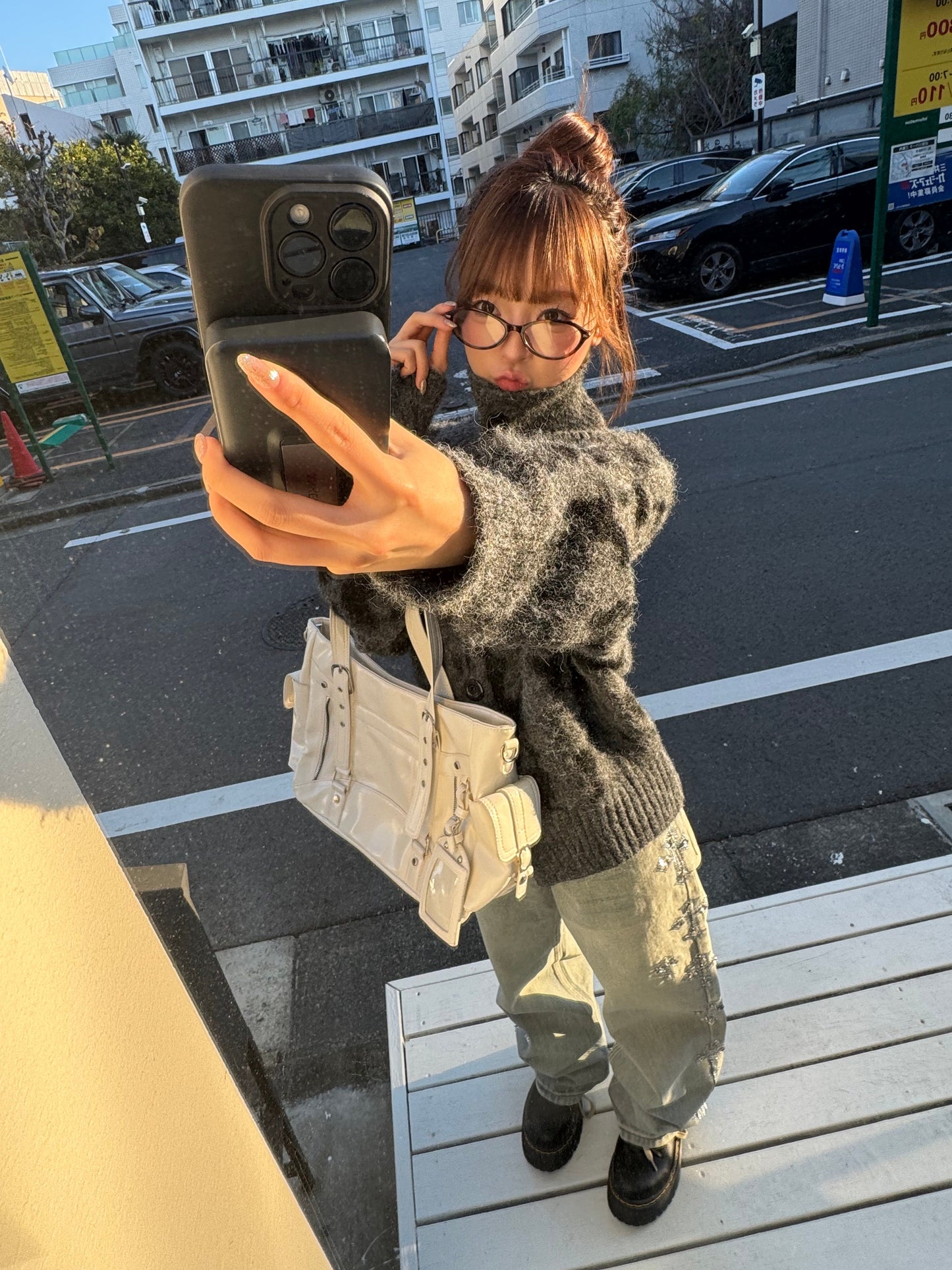 サイドクロスビジューデニムパンツ DPB86169