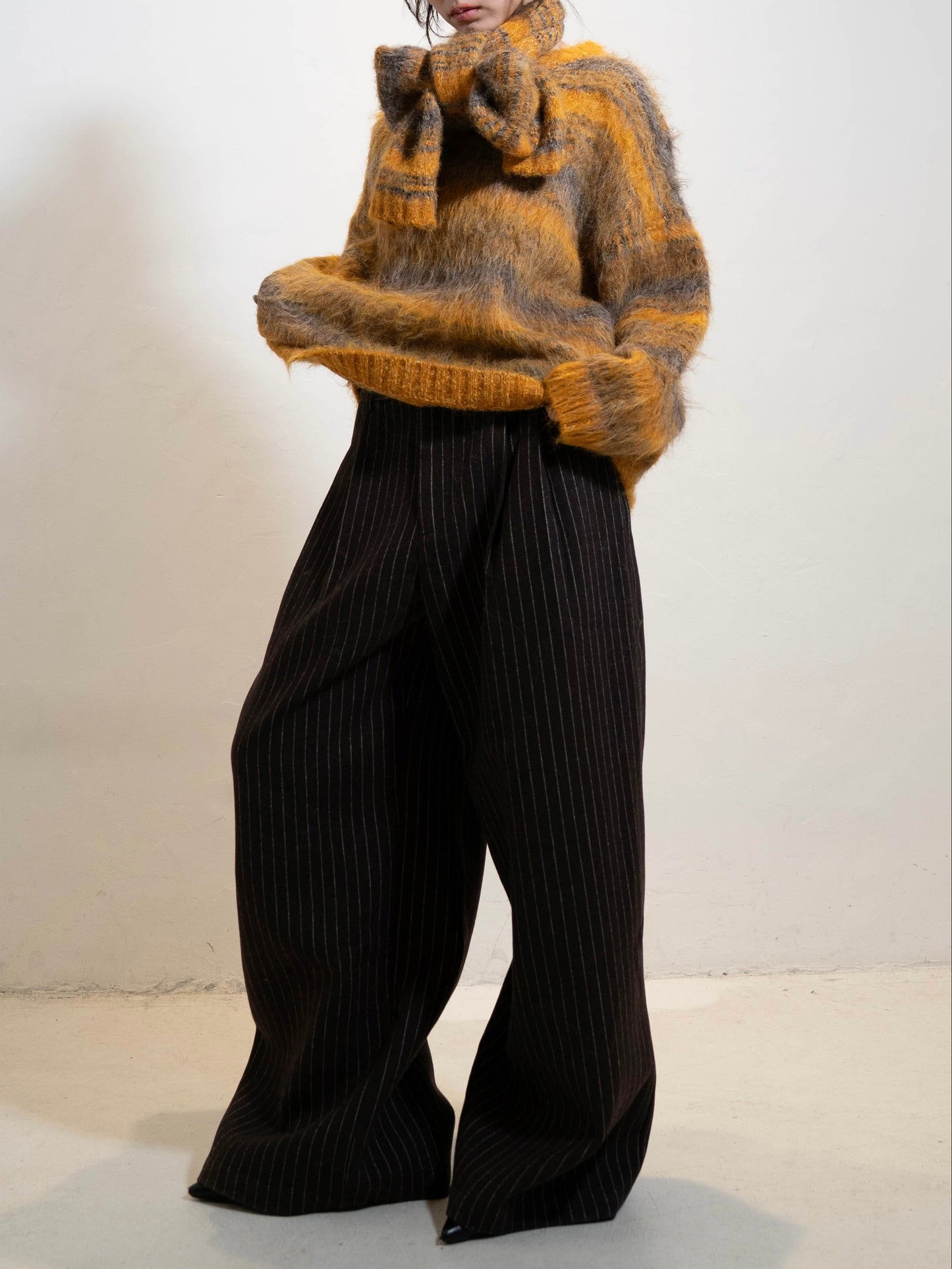 ウエストタックストライプパンツ DPC02007