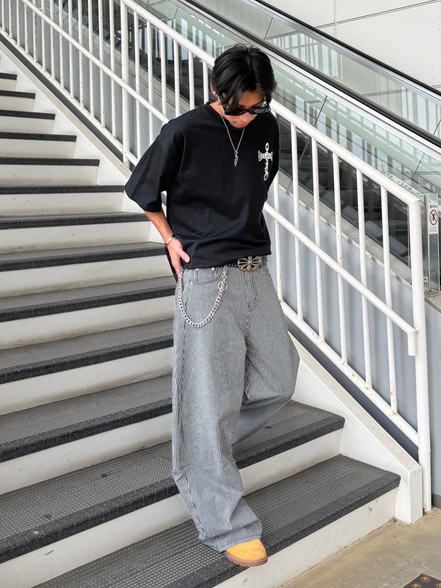 ストライプデニムパンツ DPB90222