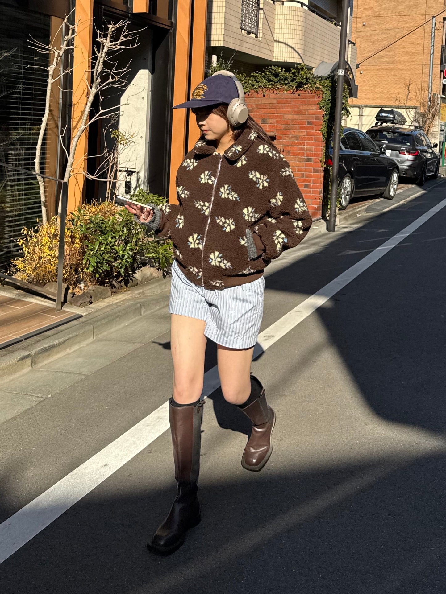 フラワーボアジャケット DPB91068