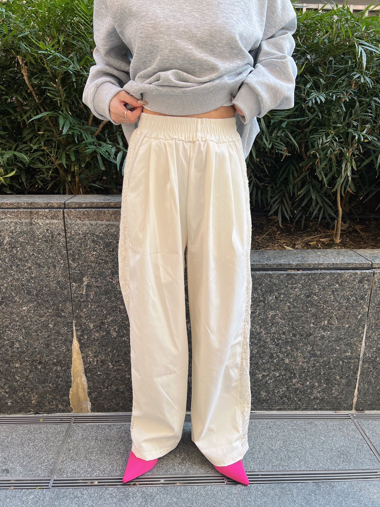サイドレースラインワイドパンツ DPB79140