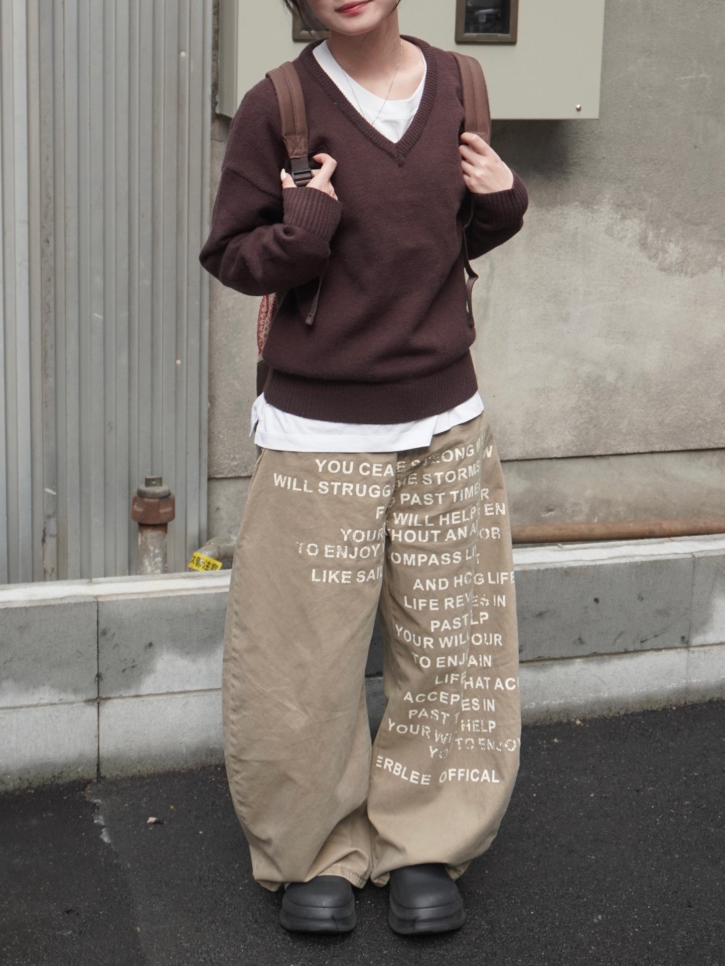 レタリングペイントデニムパンツ DPB85323