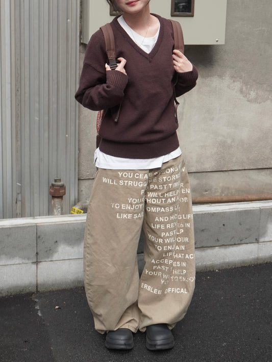 レタリングペイントデニムパンツ DPB85323