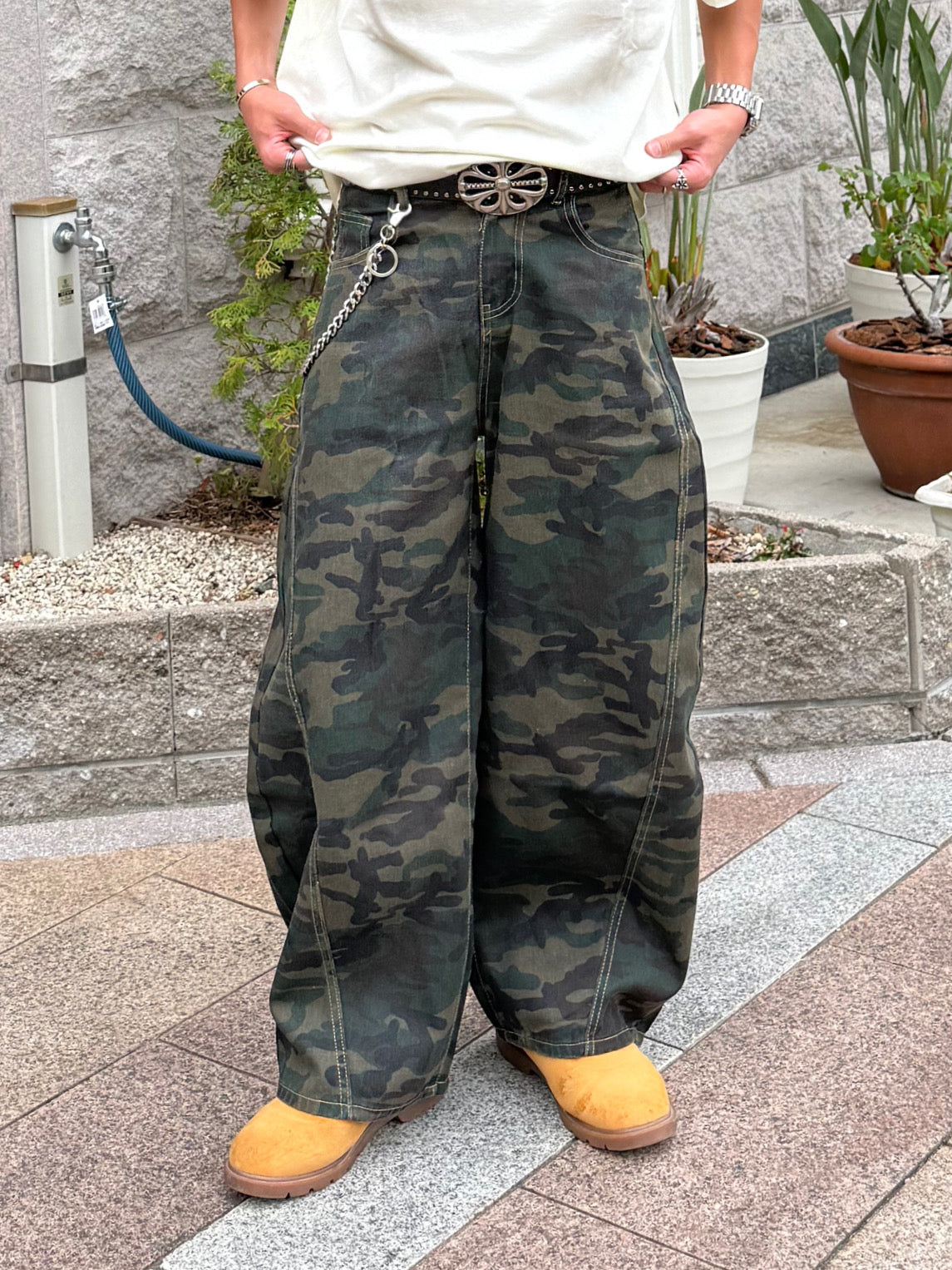 【即納】カモフラカーブシルエットパンツ DPB90226S