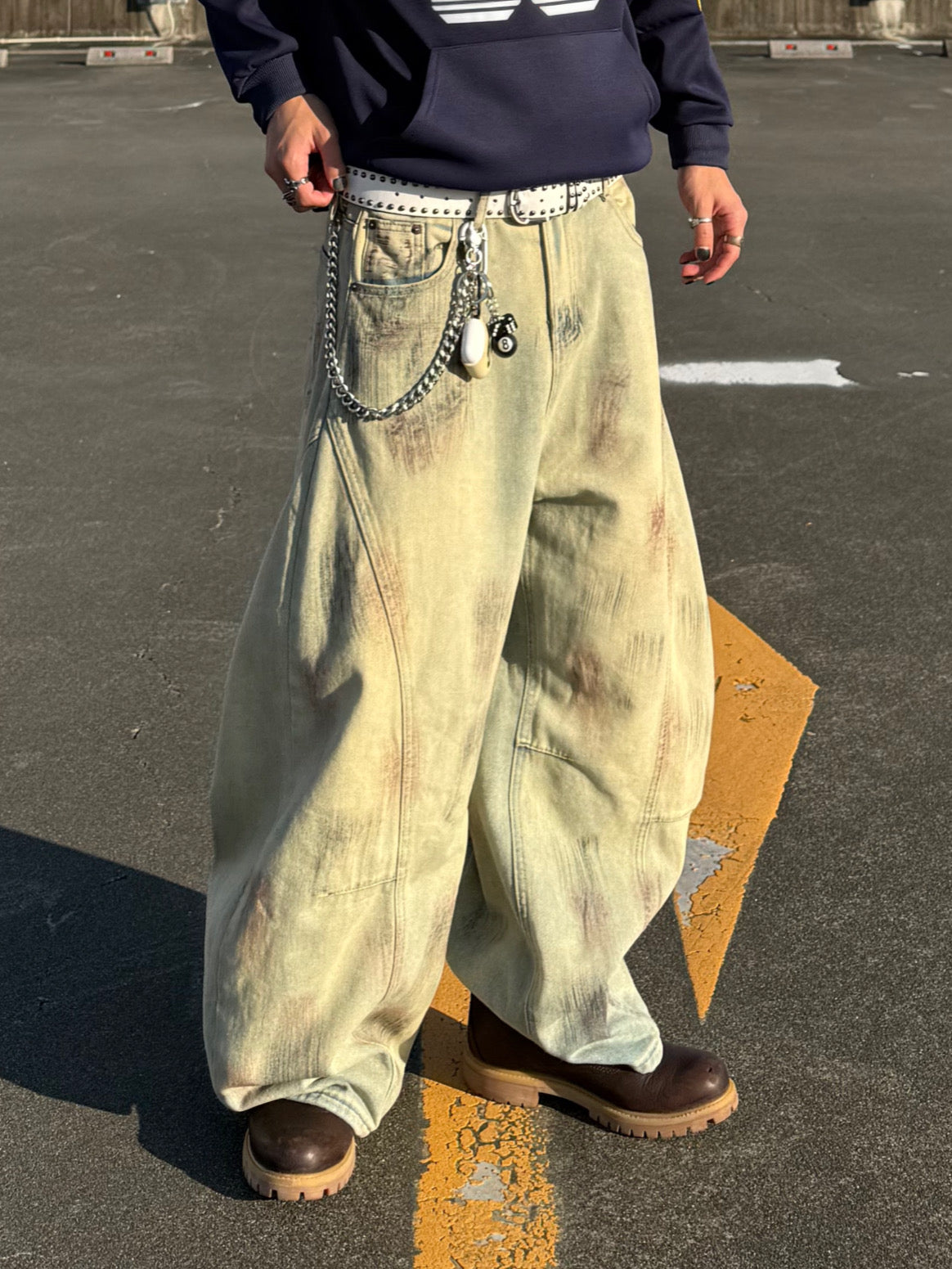 ダメージデザインデニムパンツ DPB90051