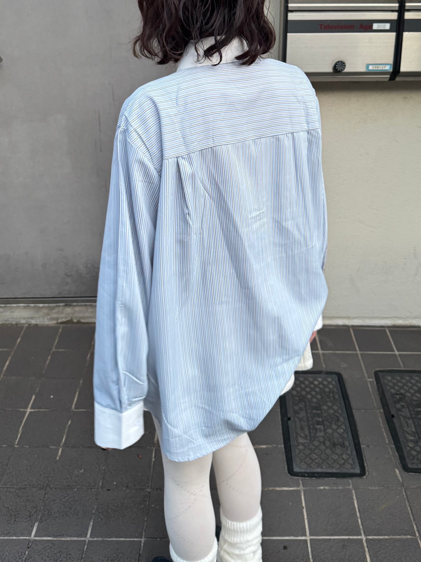 ローズストライプボウタイシャツ DPC03031