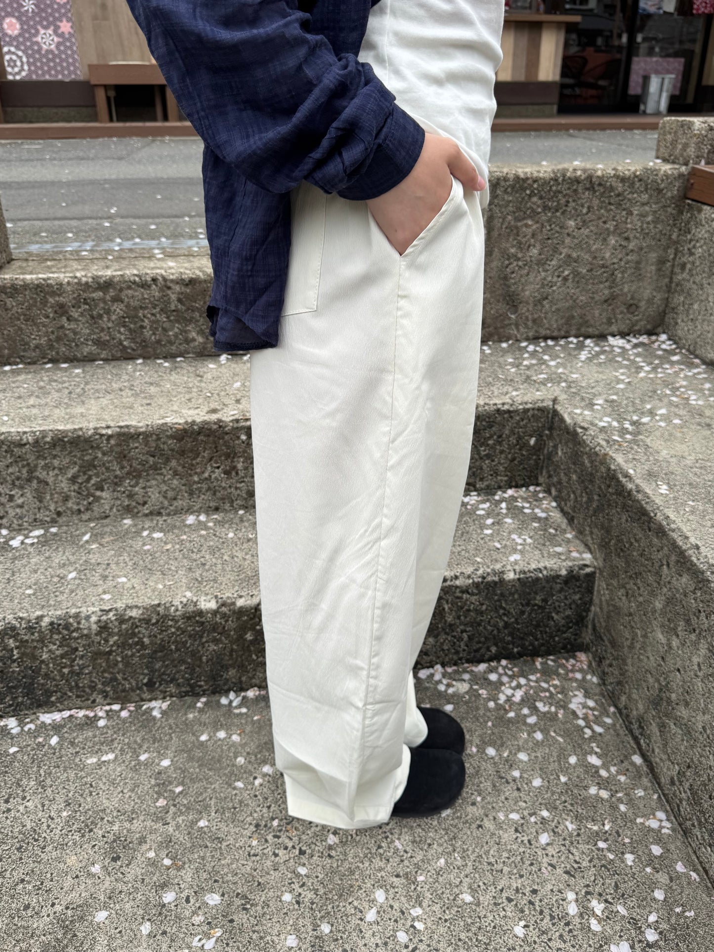 リネンライクワイドパンツ DPC03040