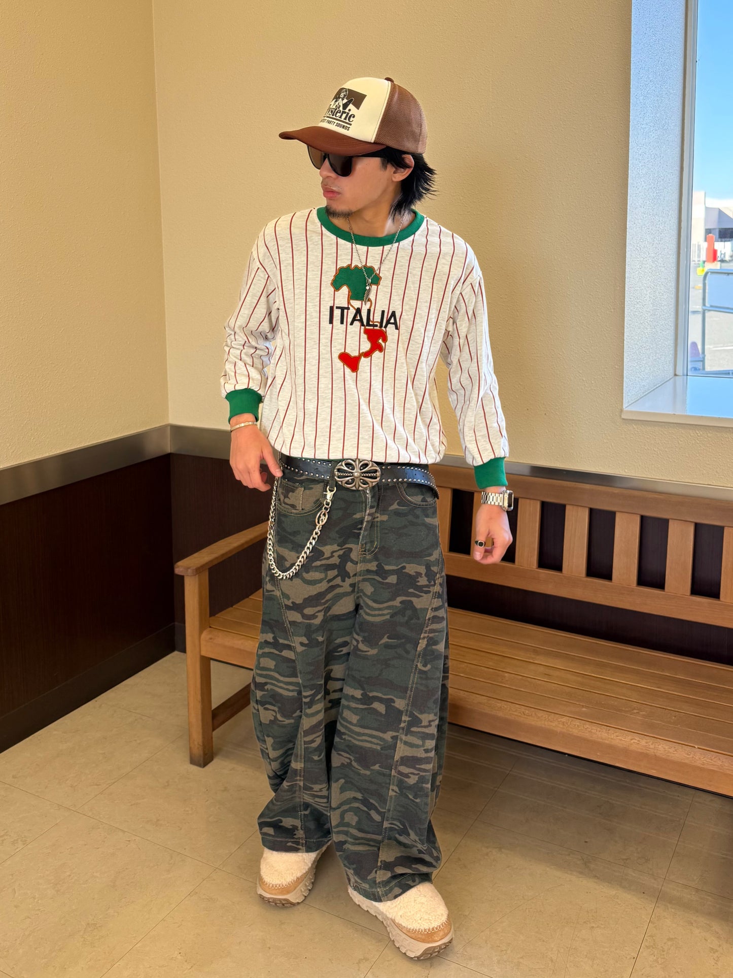 ストライプイタリアスウェット DPB90116