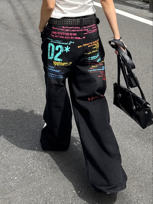 ビビットバックロゴデニムパンツ DPB86241