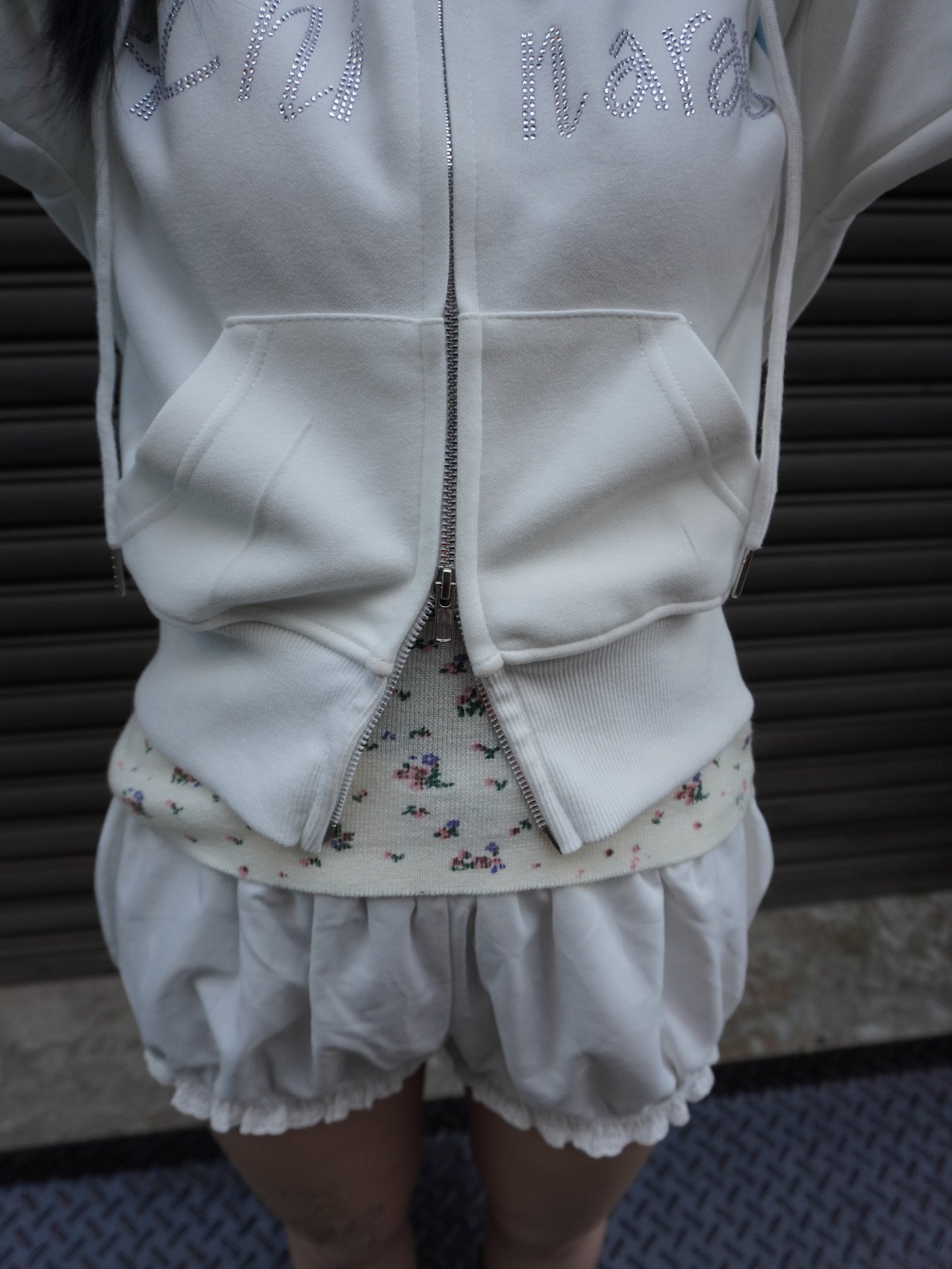 ストーンロゴダブルジップパーカー DPB85325