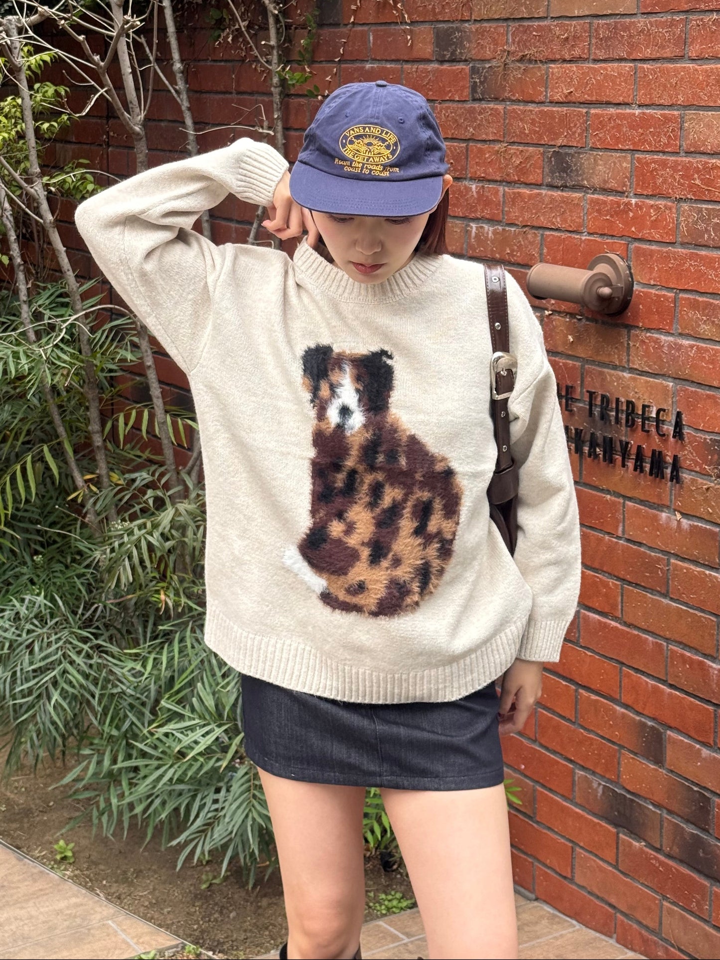 ベルト付きデニムライクミニスカート DPB91107