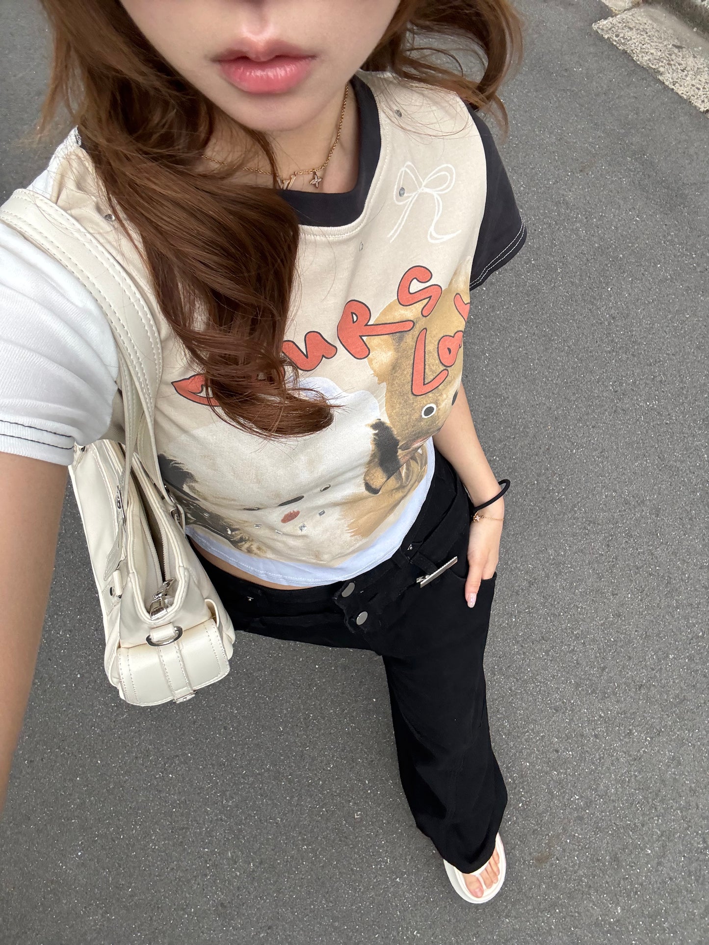 くまちゃんプリントTシャツ DPB86238