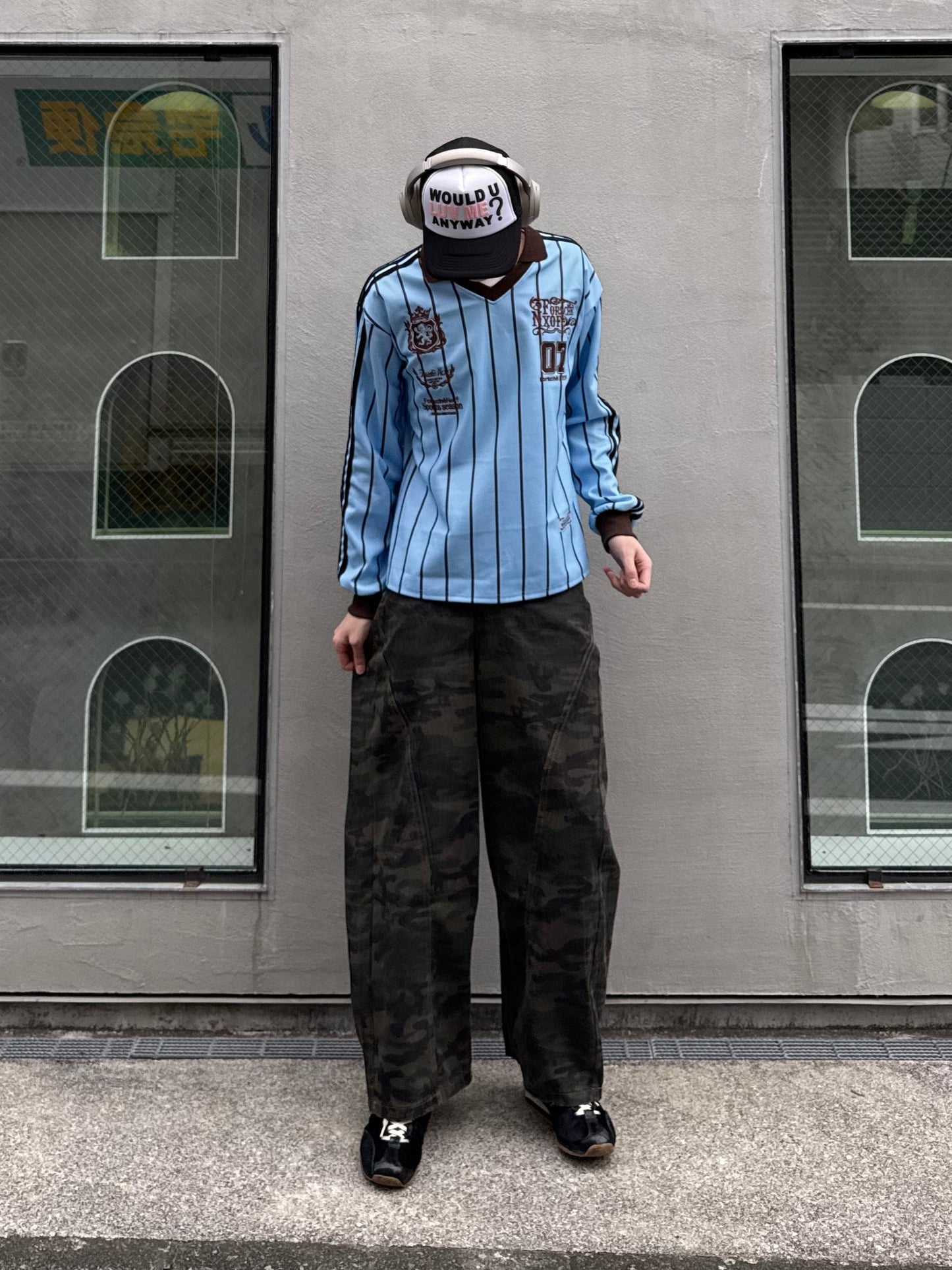 カモフラワイドデニムパンツ DPC05031