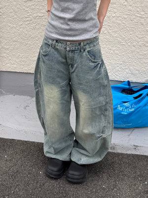 ウォッシュバルーンデニムパンツ DPB85274