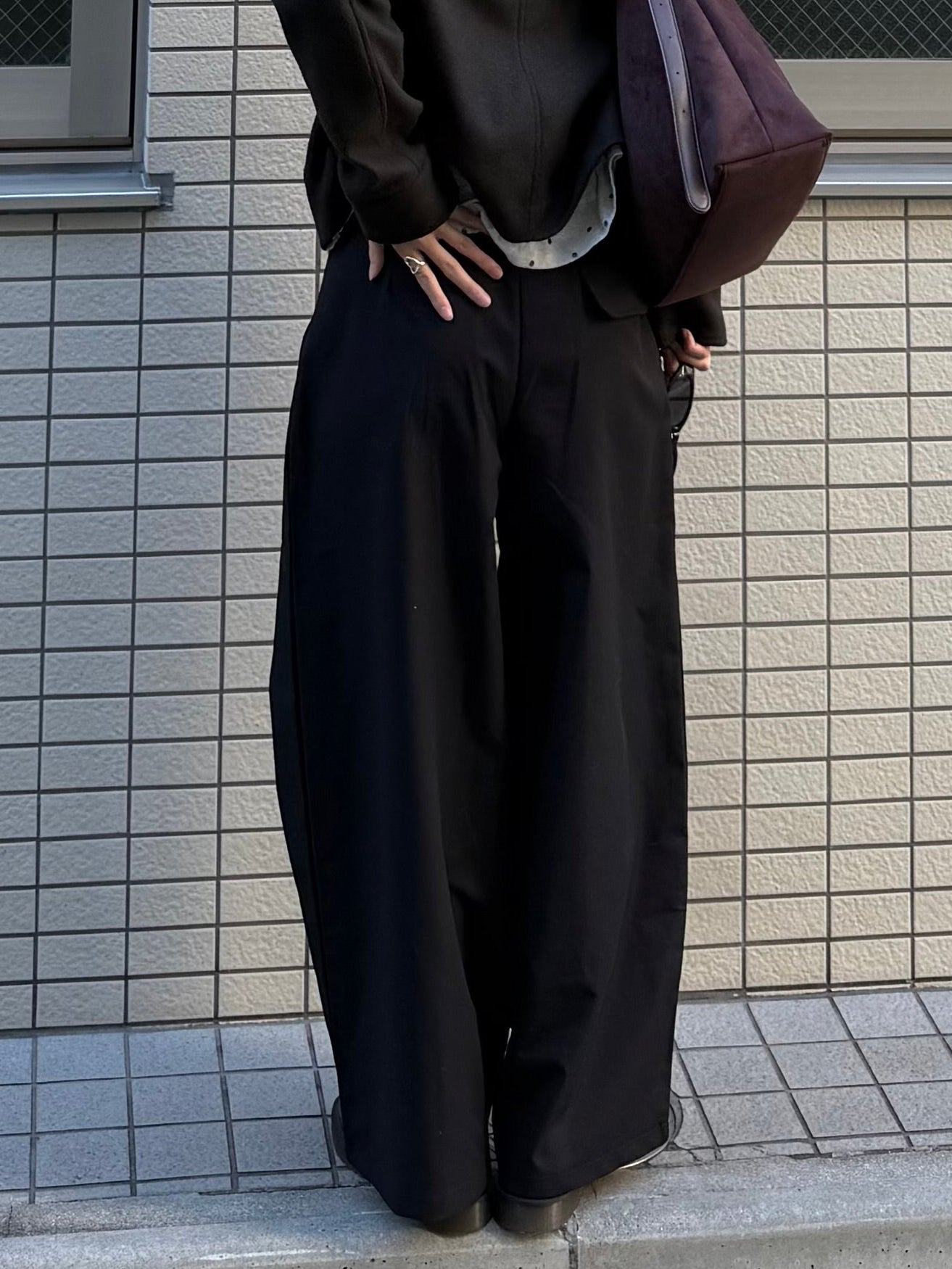 ブラックカーブパンツ DPB93040