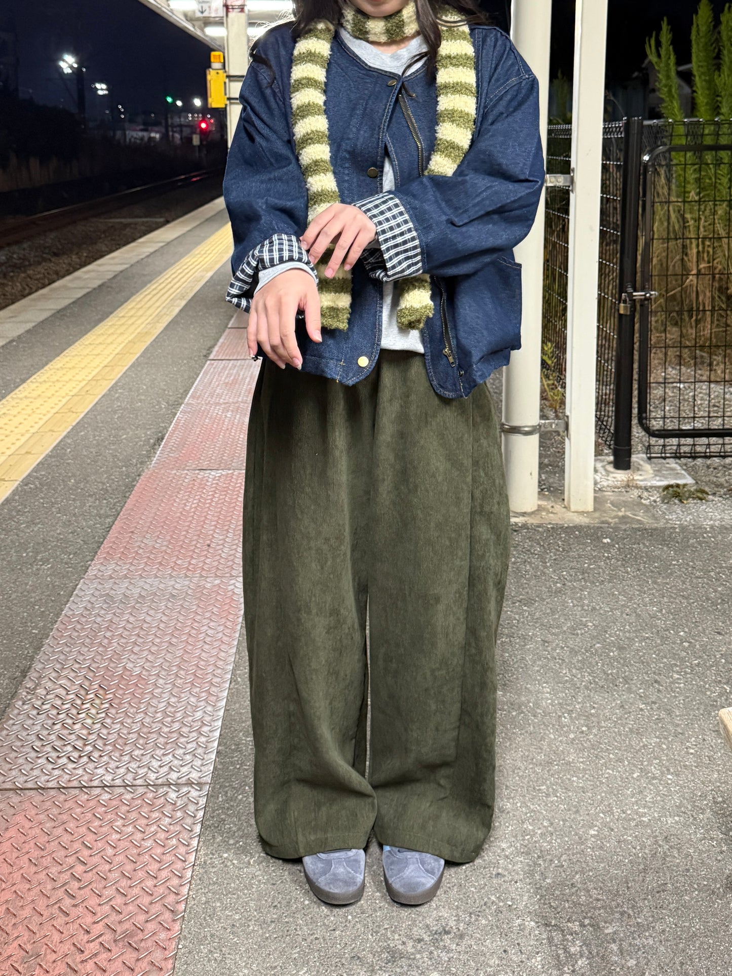 チェックデニムジャケット DPC01009