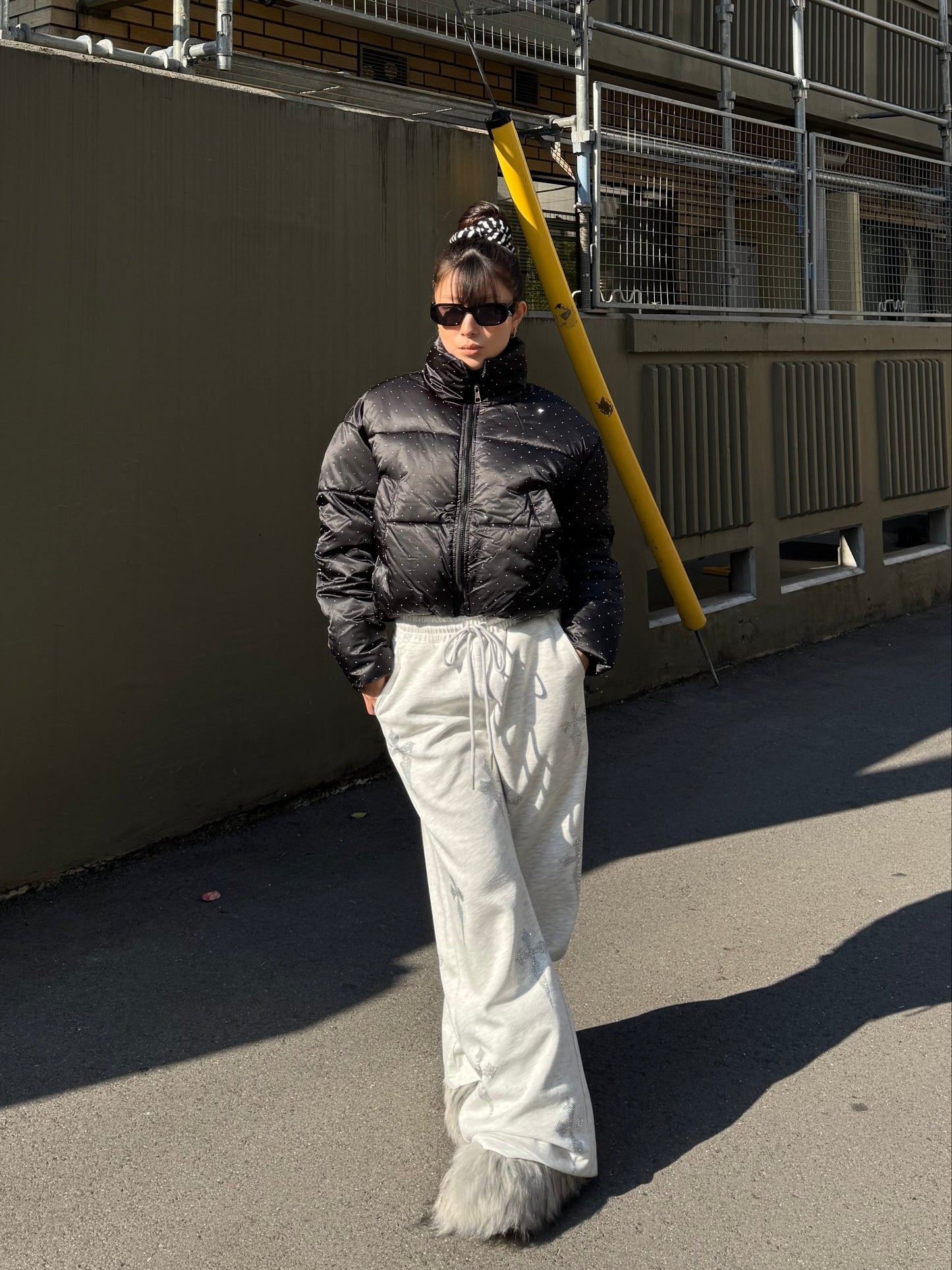 クロスラメスウェットパンツ DPB86167