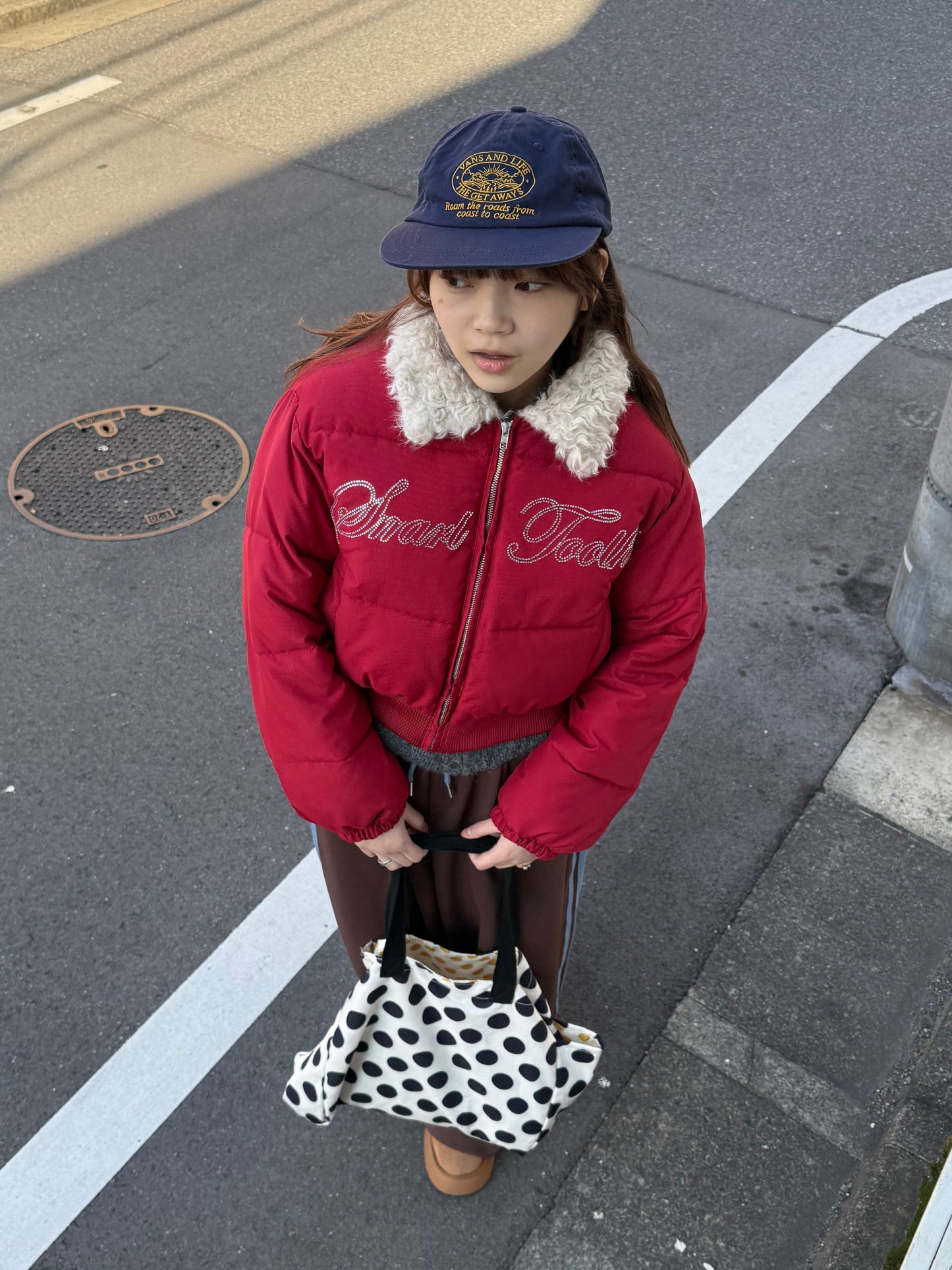 ラメロゴ中綿ジャケット DPB91072