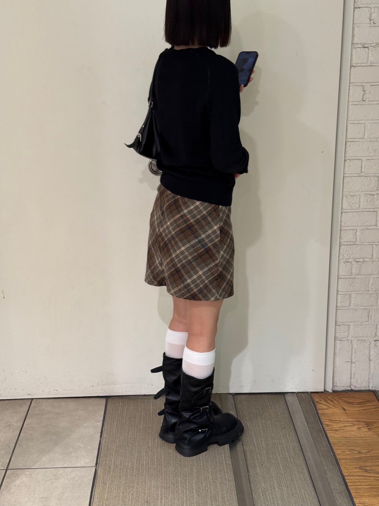 チェックミニスカート DPB93031