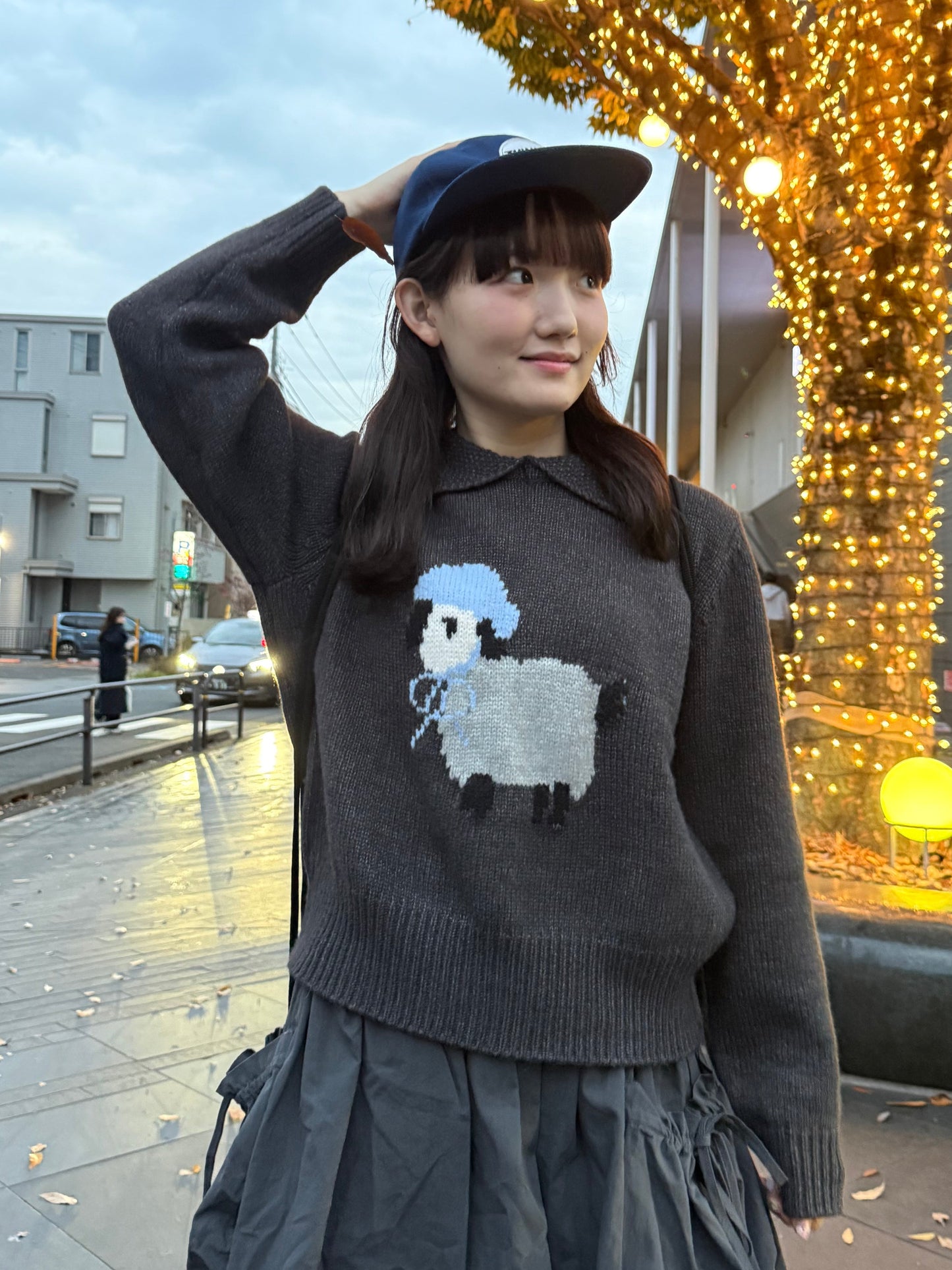 シープステッチカラーニット DPA43717