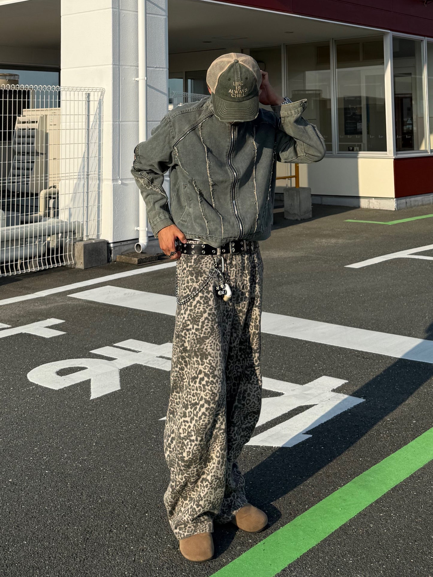 ラインデニムジップパーカー DPB90055