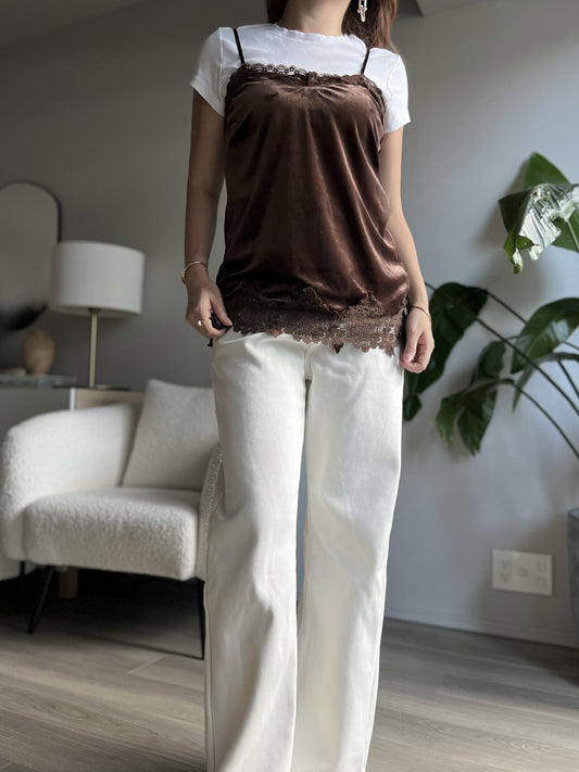 ベロアレースキャミソール DPB56378