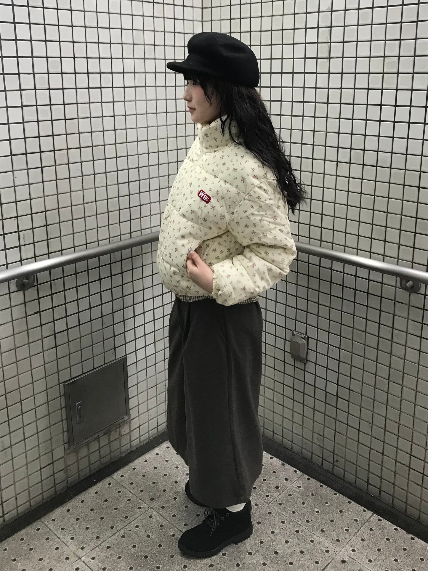 スモールフラワーパターンダウン DPB85436