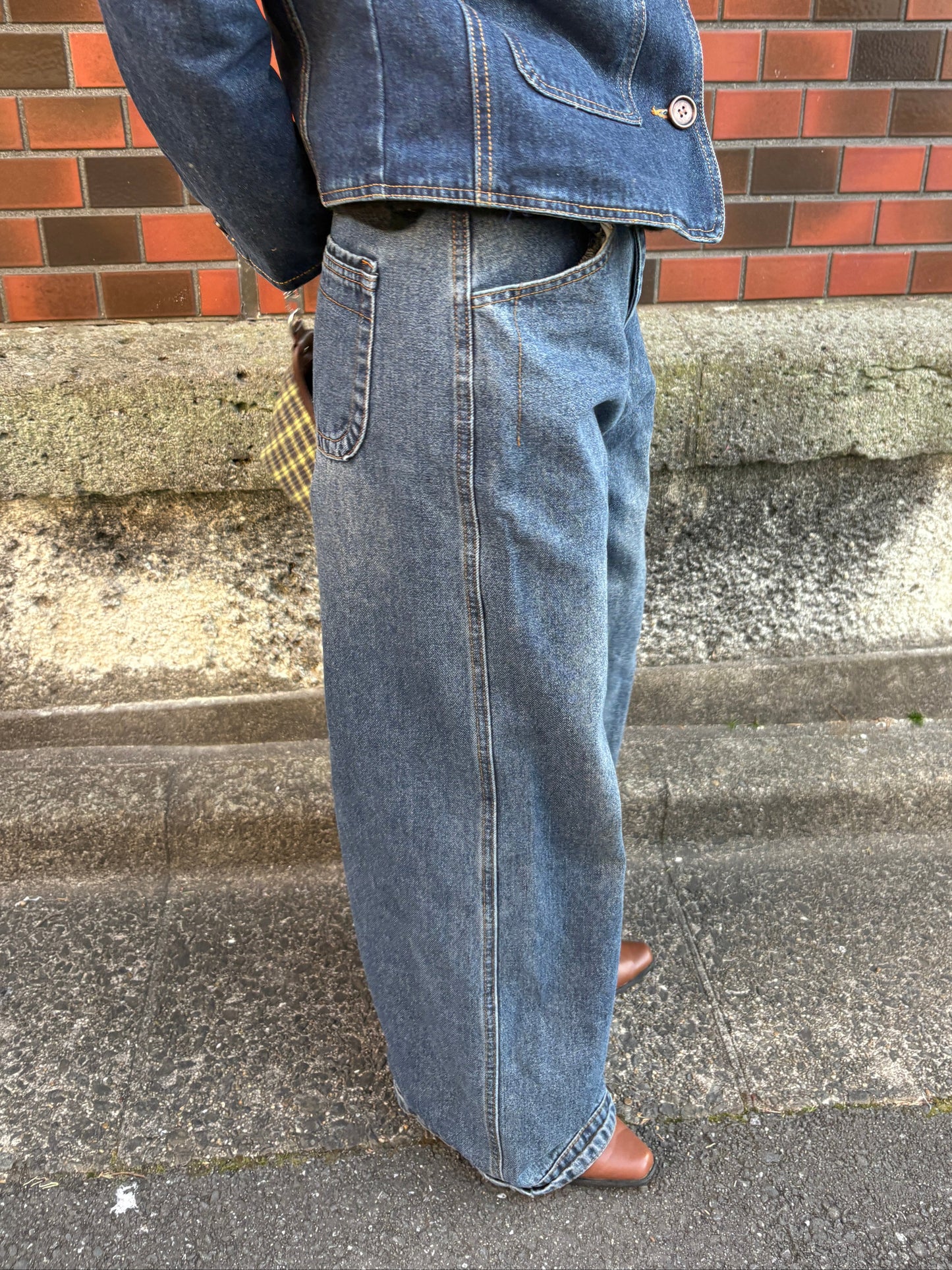 ワイドデニムパンツ DPA43775