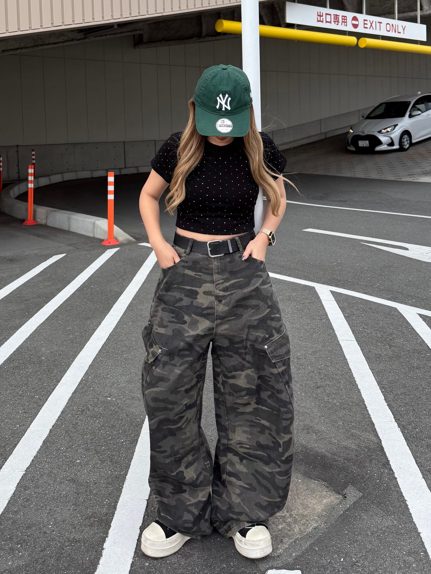 カモフラワイドパンツ DPB73493