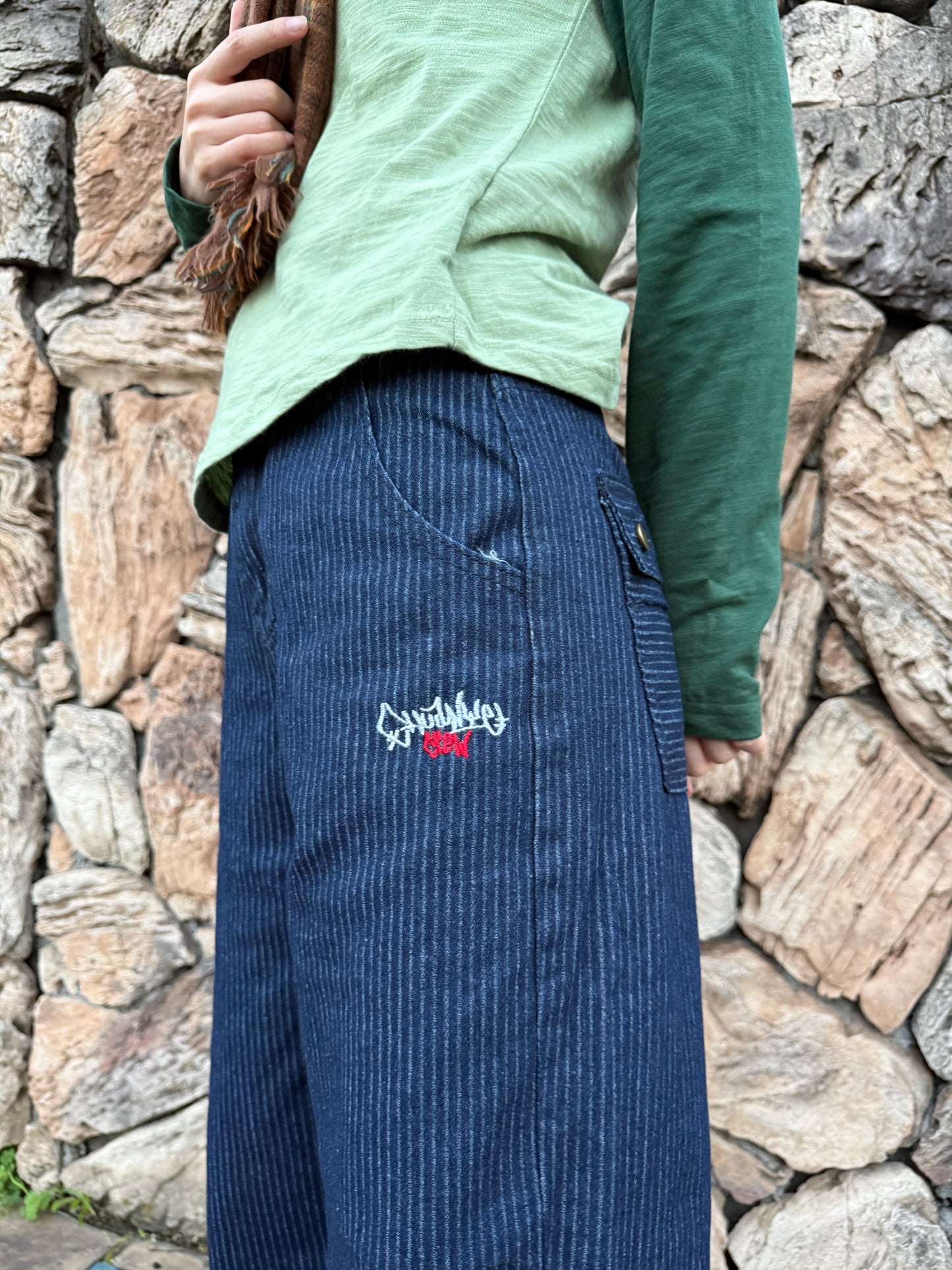 ストライプレトロデニムパンツ DPA43679