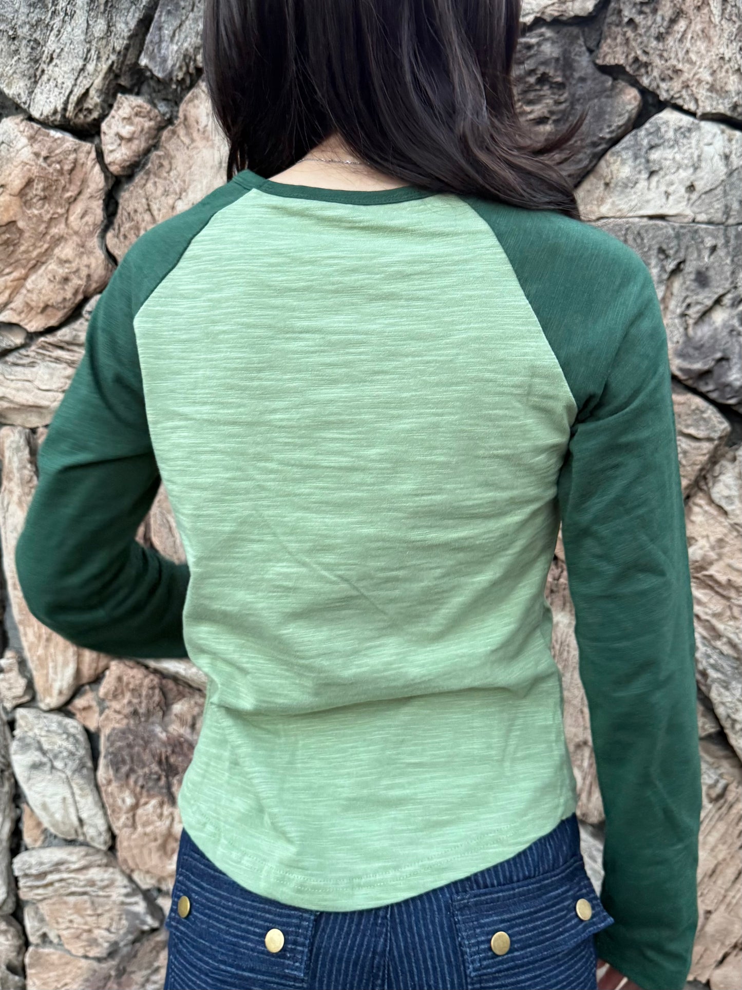 グリーンラグランTシャツ DPA43678