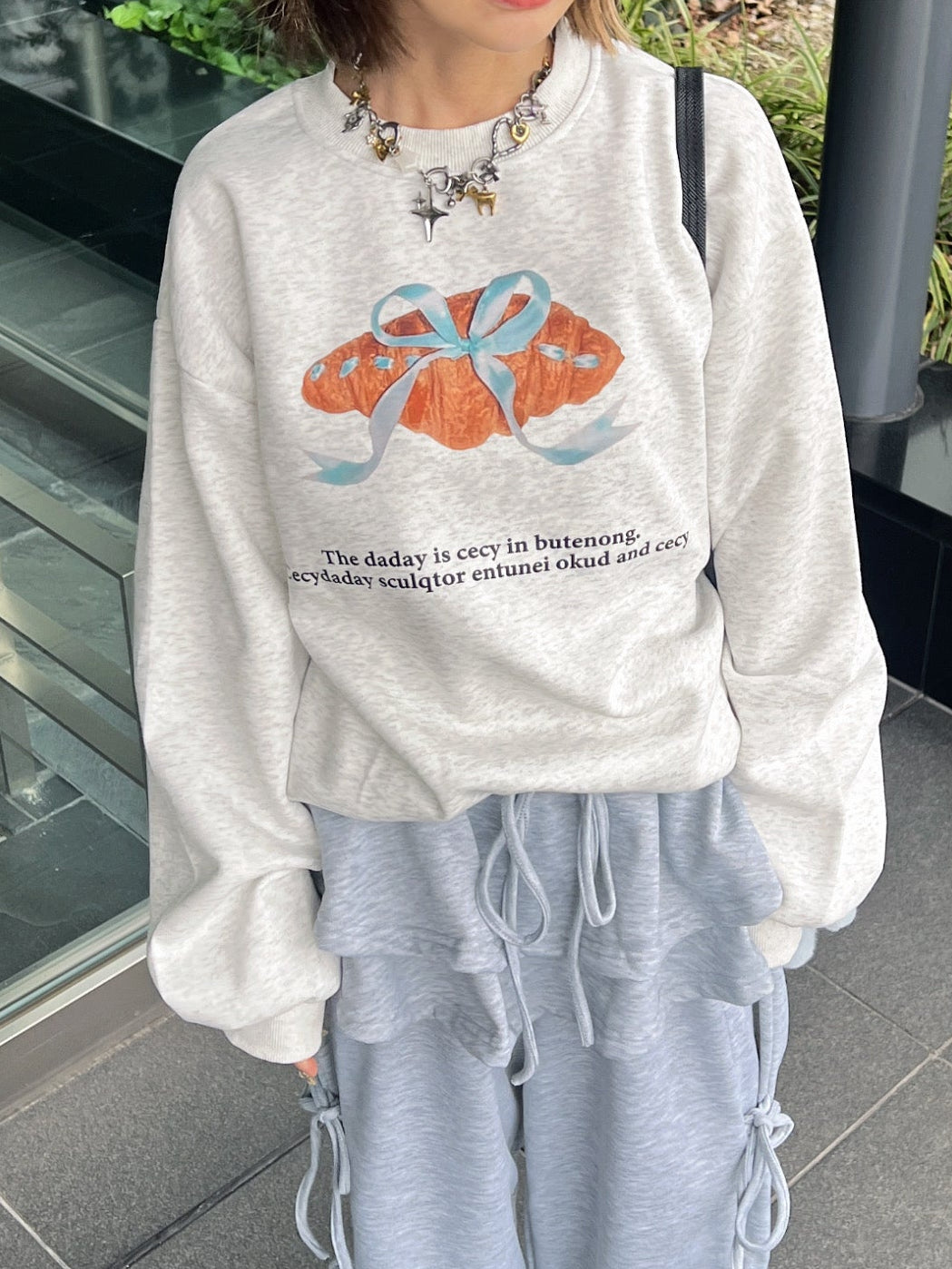 クロワッサンリボンスウェット DPB79210