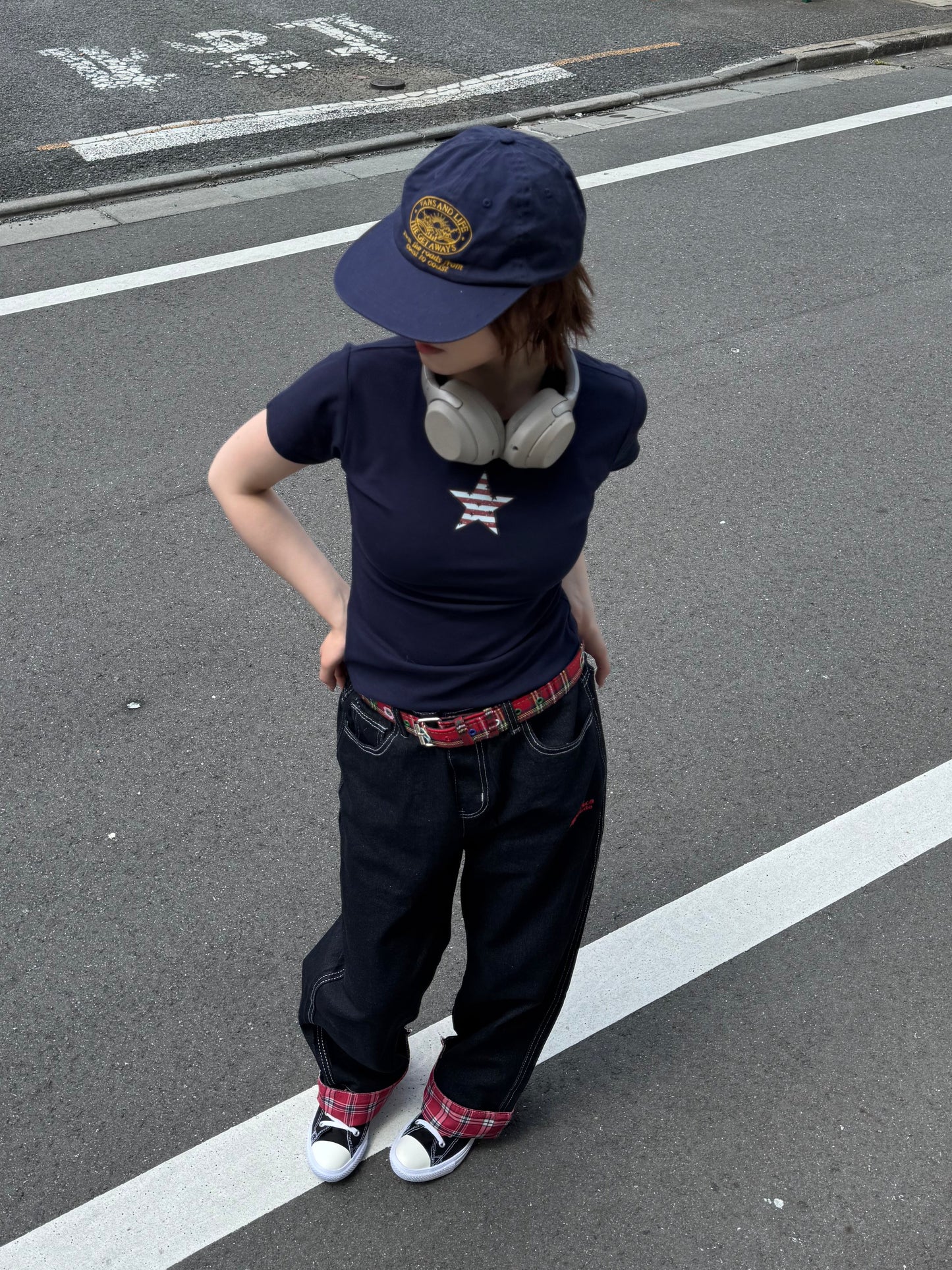 チェックポケットデニムパンツ DPB91149