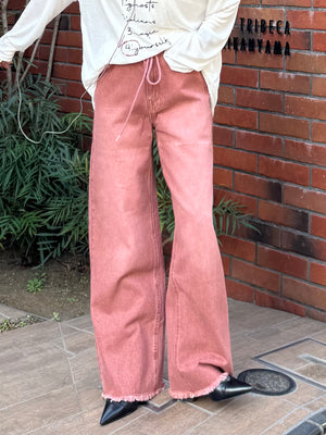 フリンジデザインデニムパンツ DPB47386