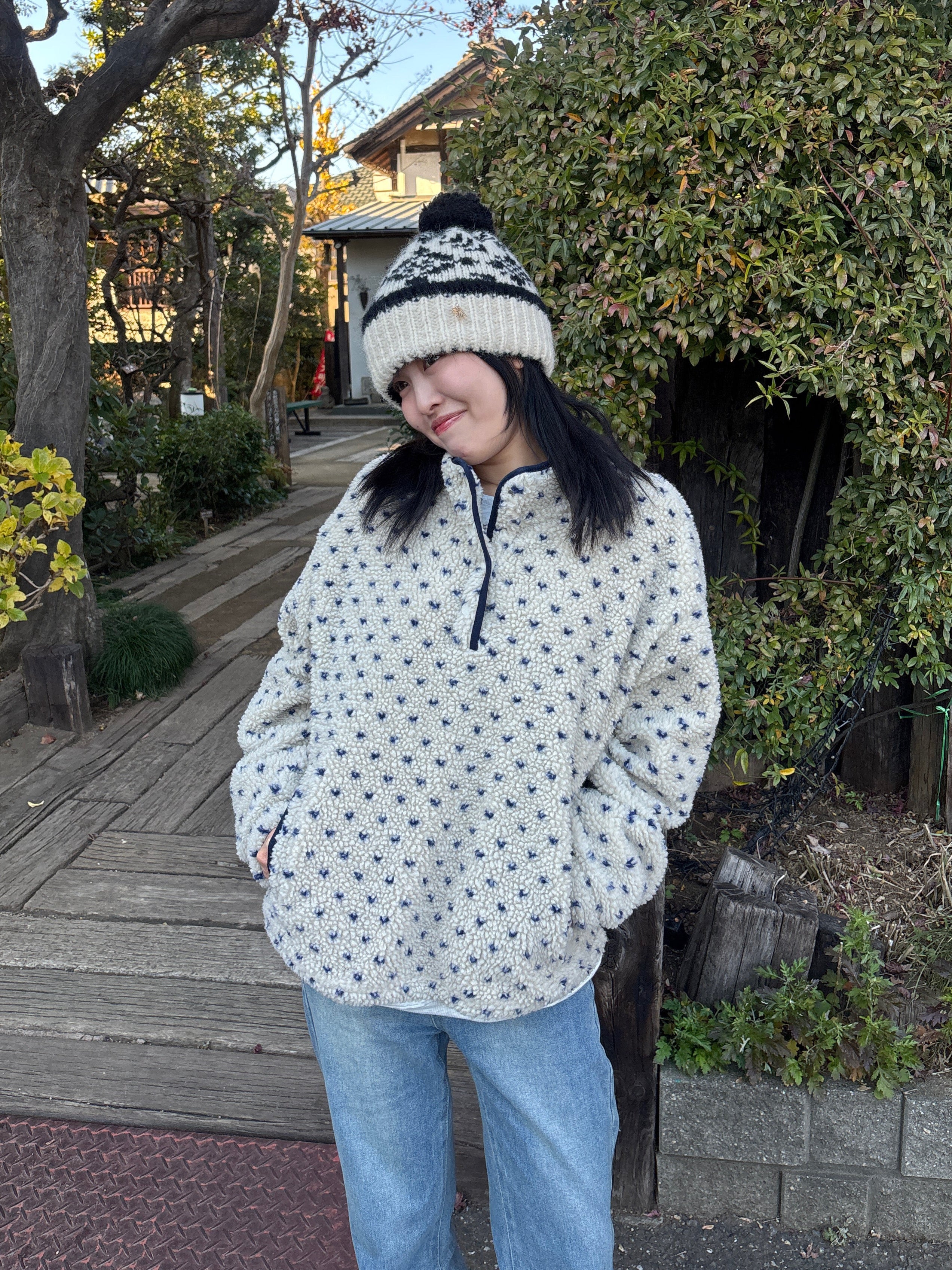 VINTAGE　ジャケット　落書き　花柄　cityshop　bonum ボアドットジャケット DPB63187 – CRAMMY