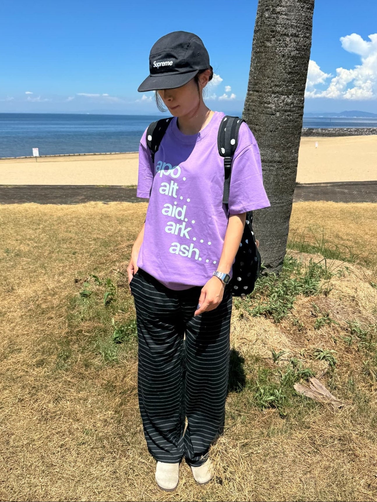 レタリングクルーネックTシャツ DPC07057