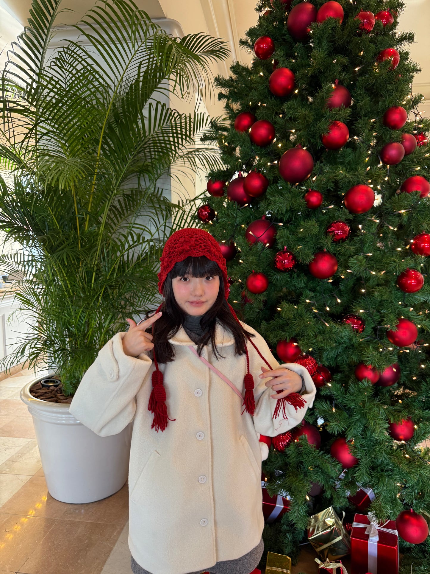 レッドウールヘアドレス DPA43745