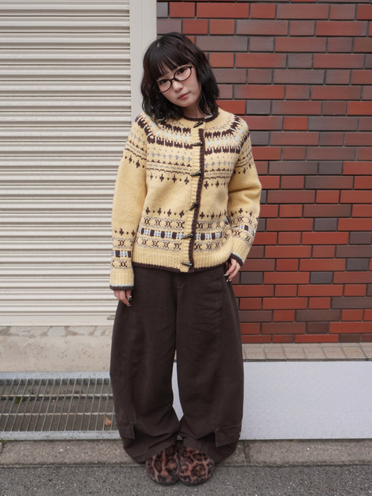 ロワーポケットブラウンカーブパンツ DPB85393