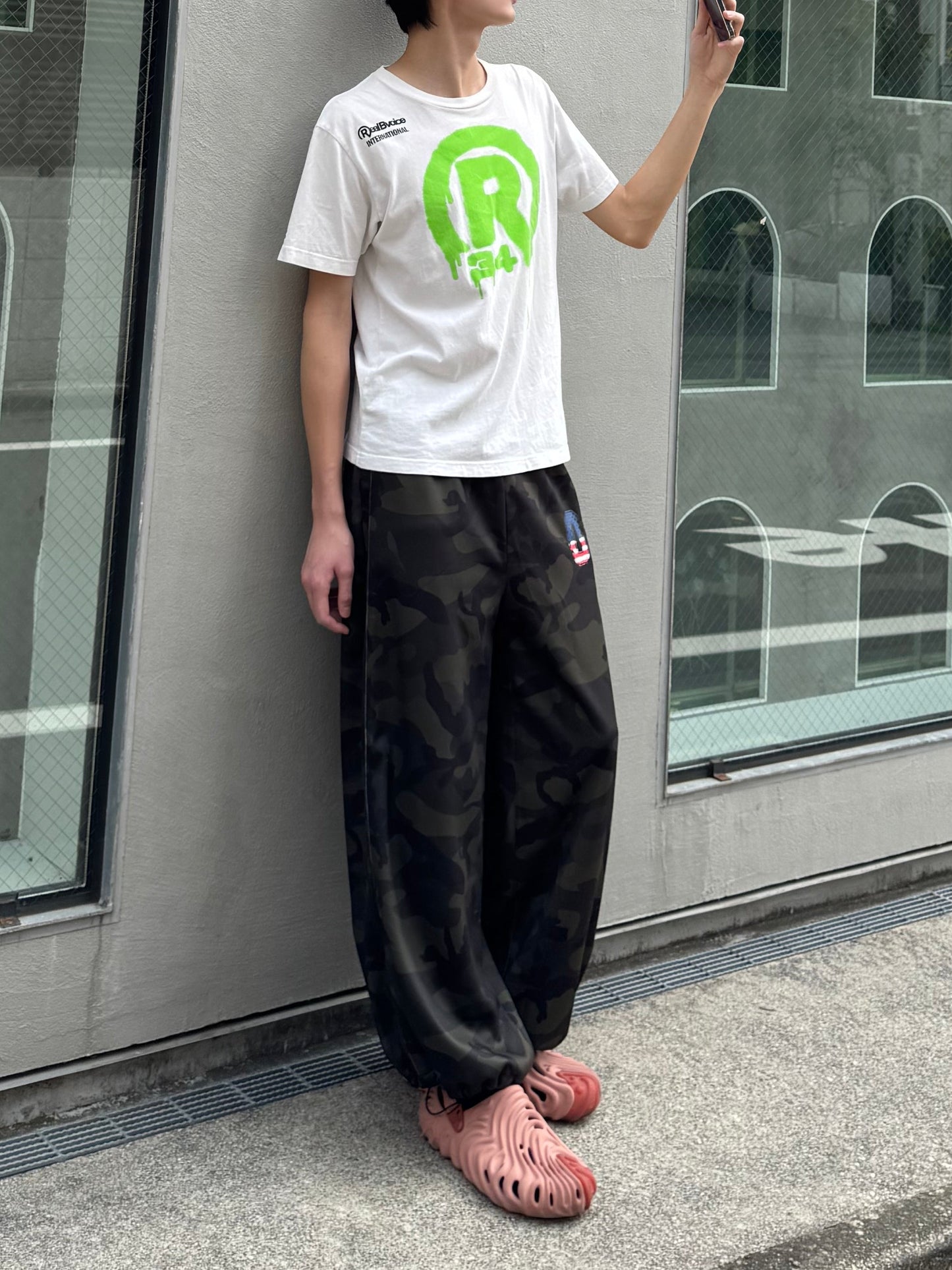 カモフラワイドスウェットパンツ DPC05008