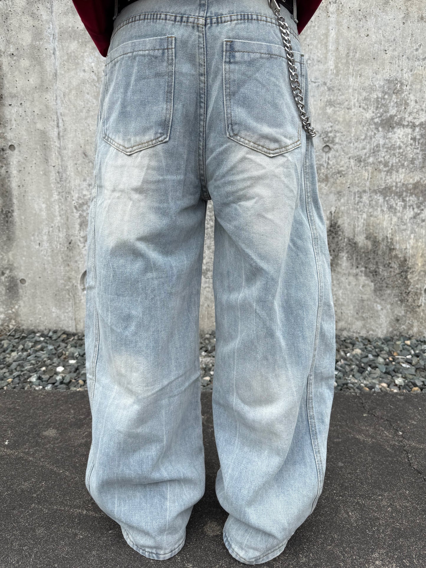 kenshin_ライトカラーワイドデニムパンツ DPB73403