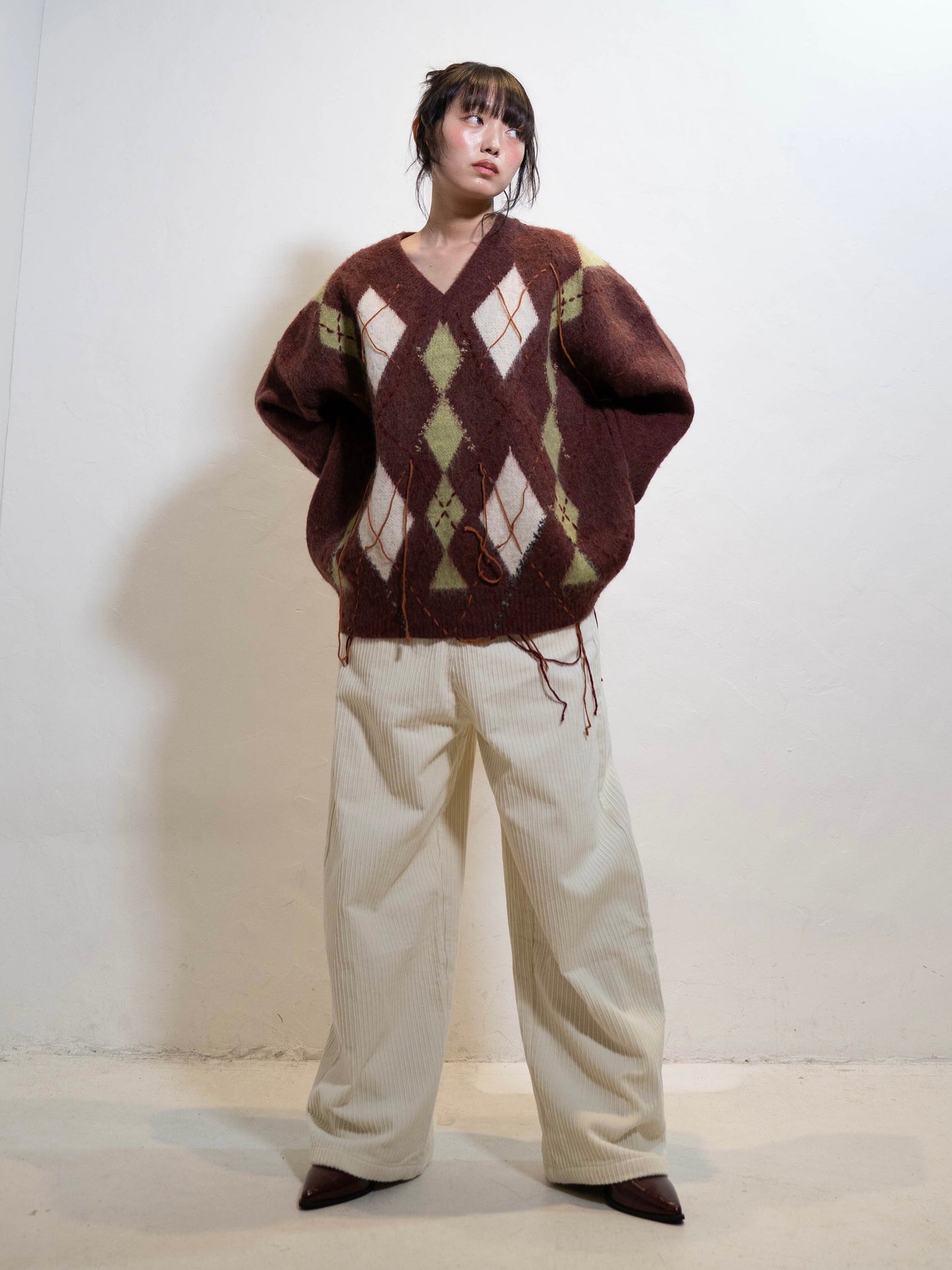 コーデュロイワイドパンツ DPC02008